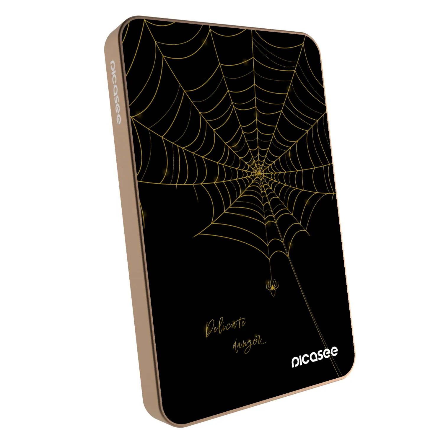 Picasee Powerbank z MagSafe 5 000 mAh Złoty - Delicate danger