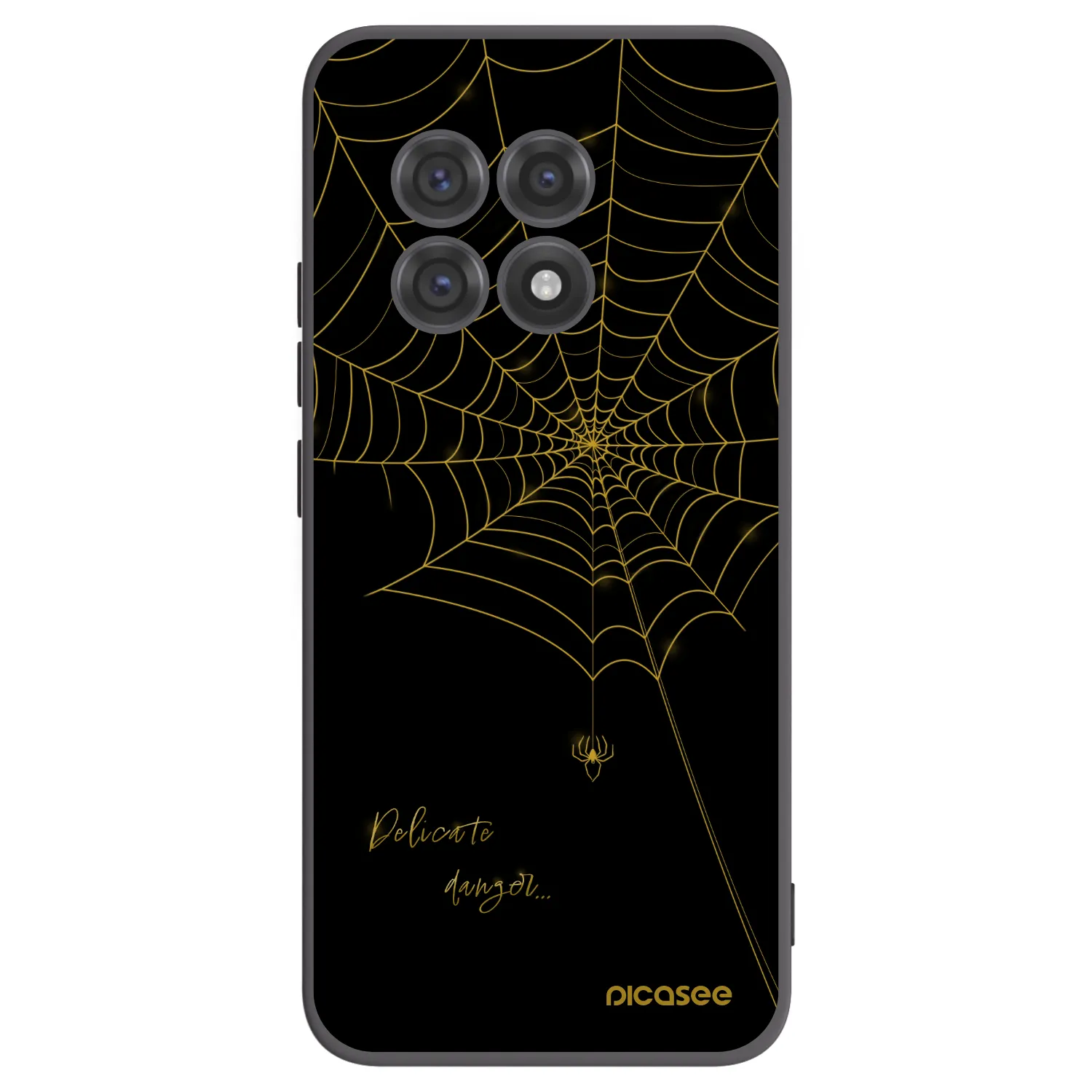 Picasee silikonowe czarne etui na OnePlus 13R 5G - Delicate danger