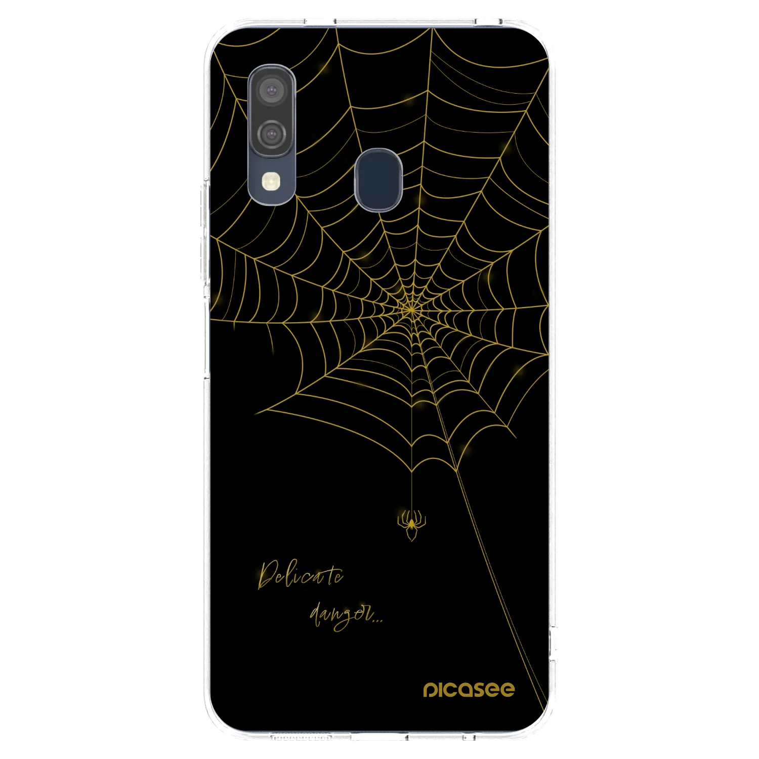 Picasee silikonowe przeźroczyste etui na Samsung Galaxy A40 A405F - Delicate danger