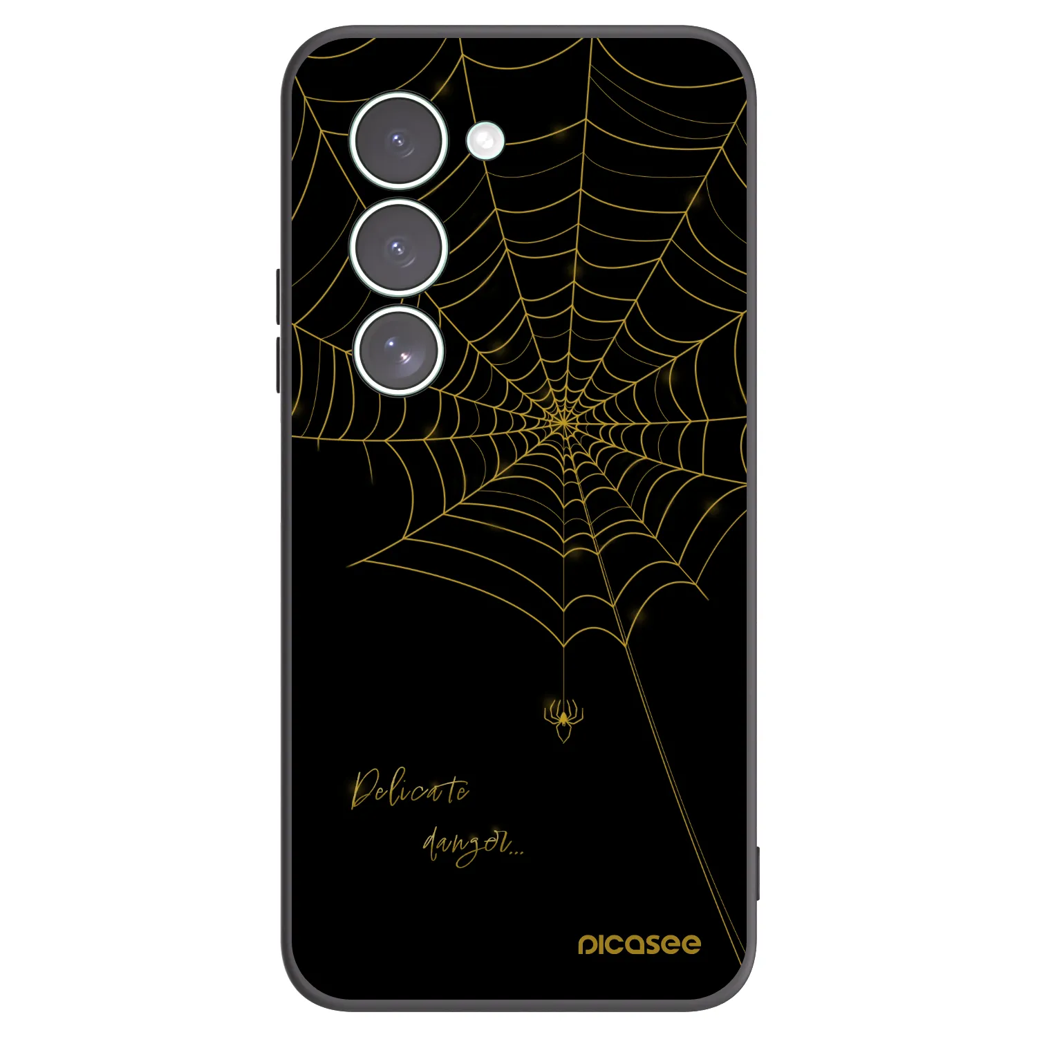 Picasee silikonowe czarne etui na Xiaomi Redmi 15 5G - Delicate danger