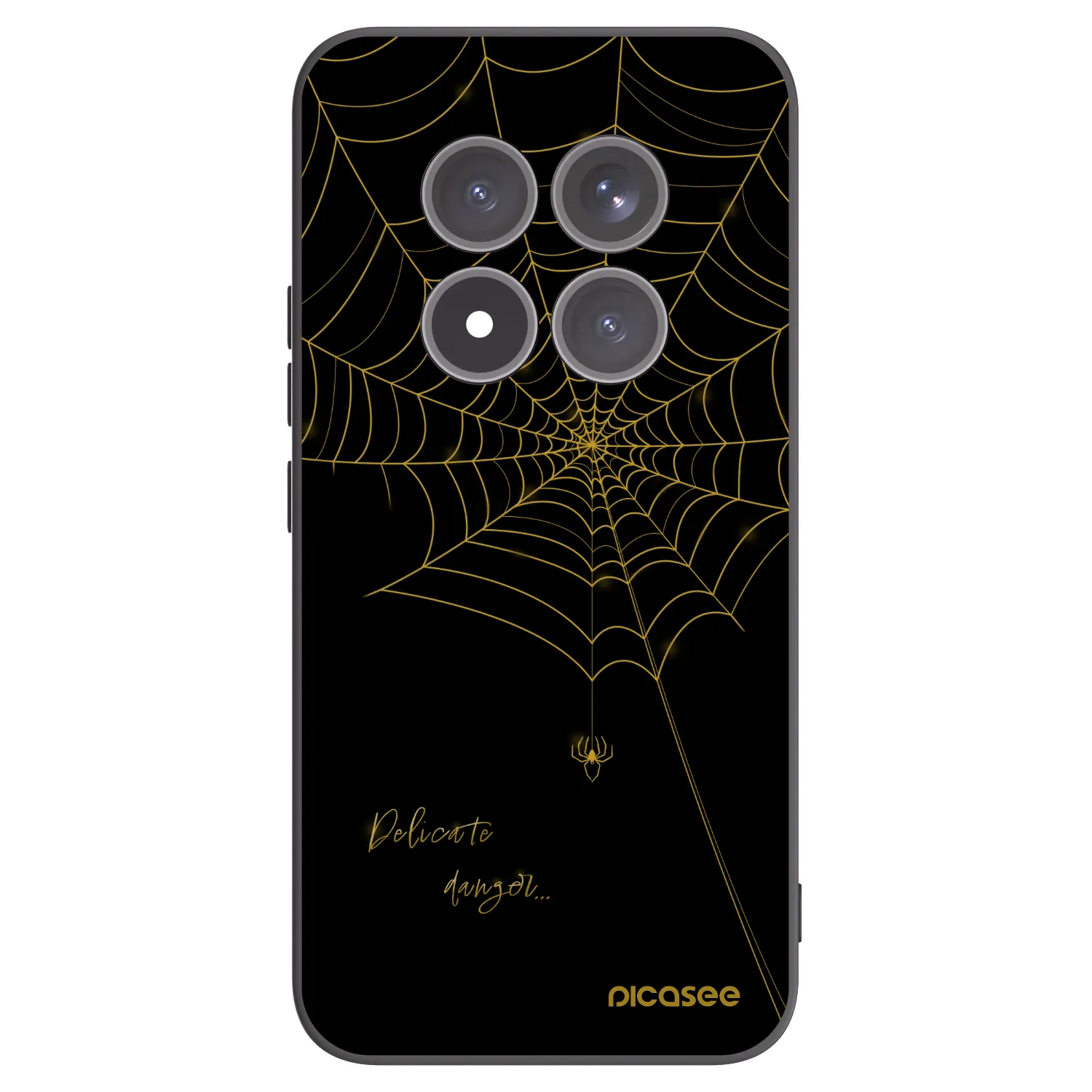 Picasee silikonowe czarne etui na Xiaomi Redmi Note 15 Pro+ - Delicate danger