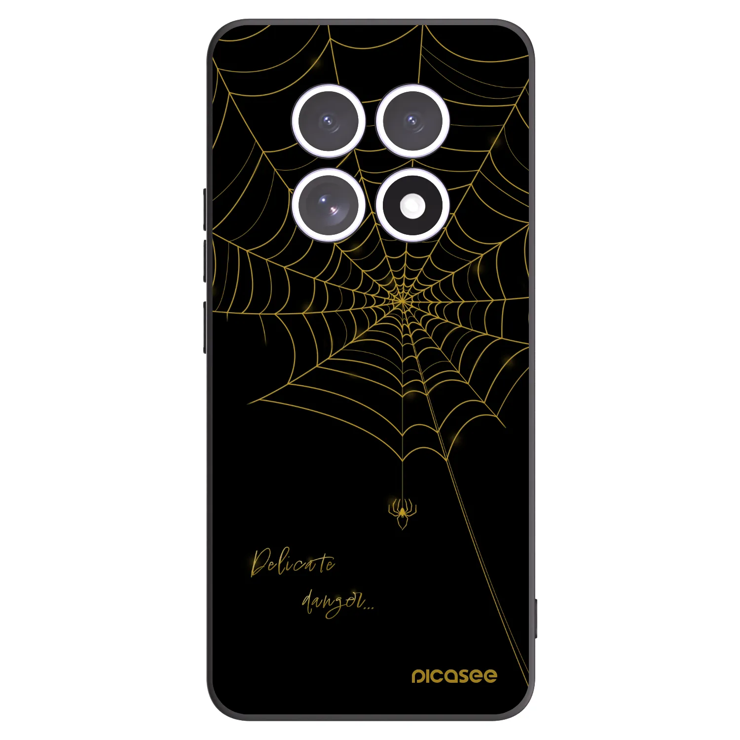 Picasee silikonowe czarne etui na Xiaomi Redmi Note 15 4G - Delicate danger