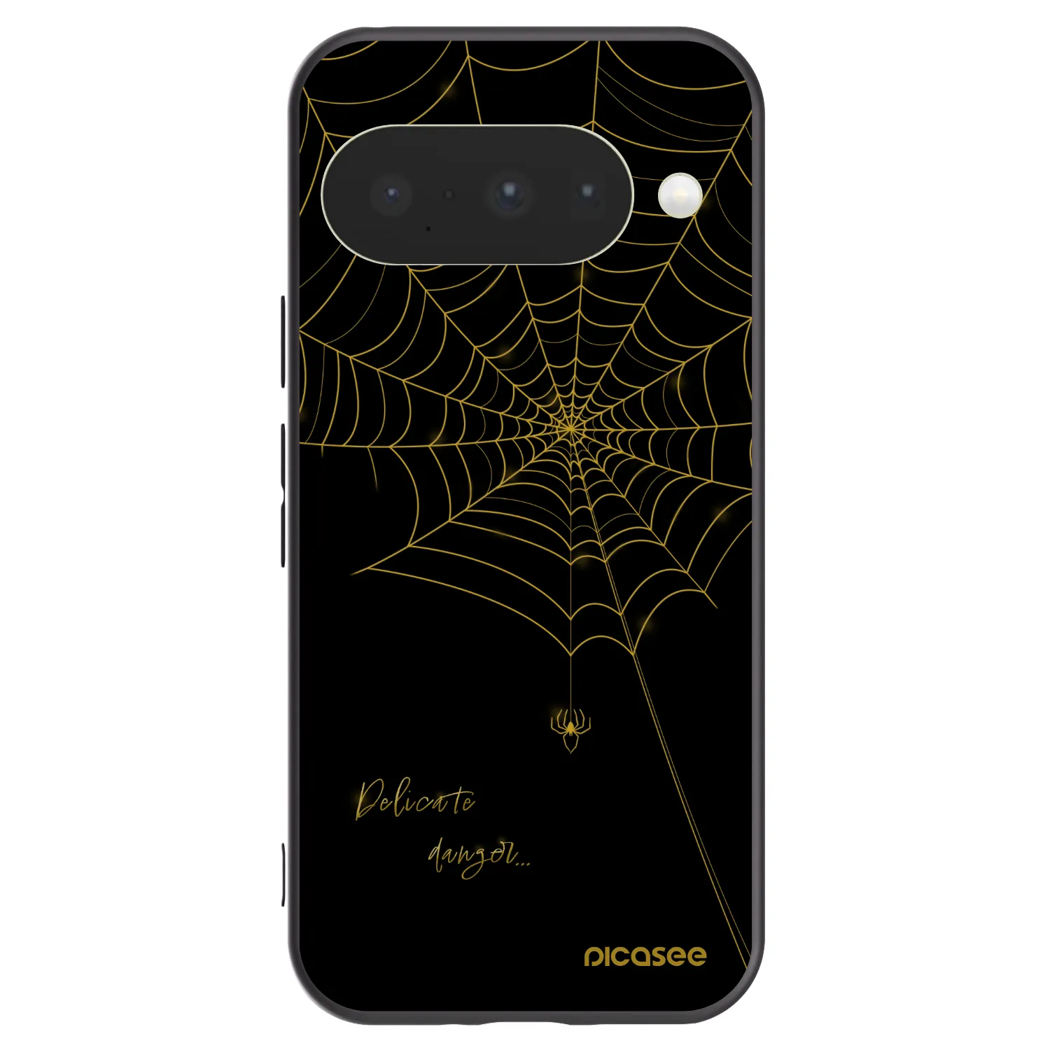 Picasee silikonowe czarne etui na Google Pixel 10 - Delicate danger