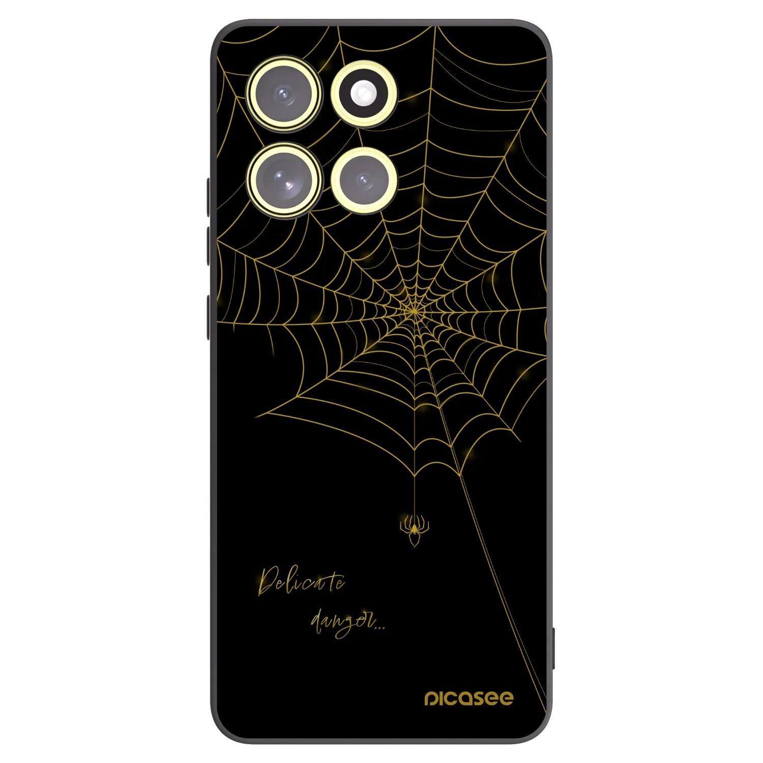 Picasee silikonowe czarne etui na Motorola Moto G86 Power 5G - Delicate danger