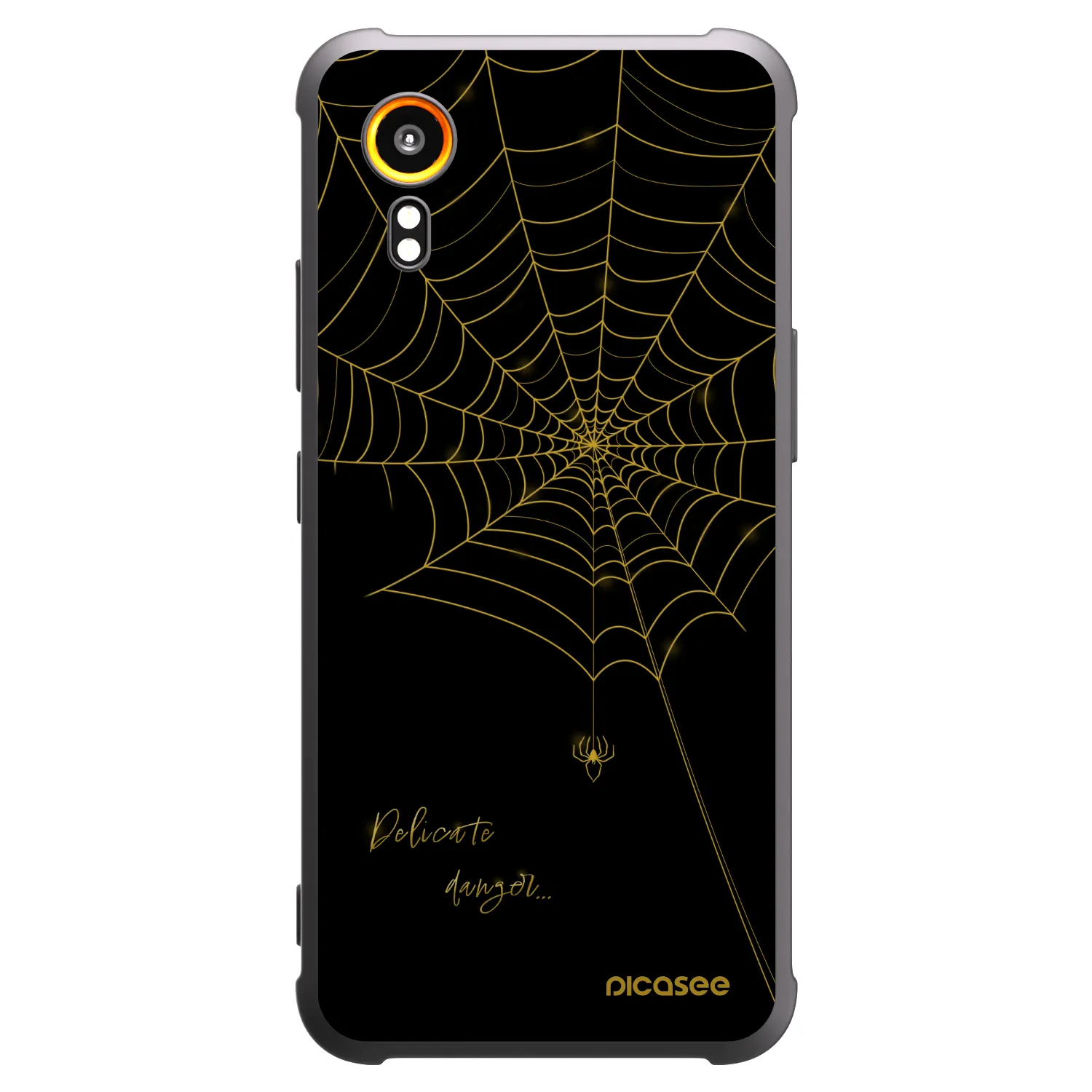 Picasee silikonowe czarne etui na Samsung Galaxy XCover 7 - Delicate danger