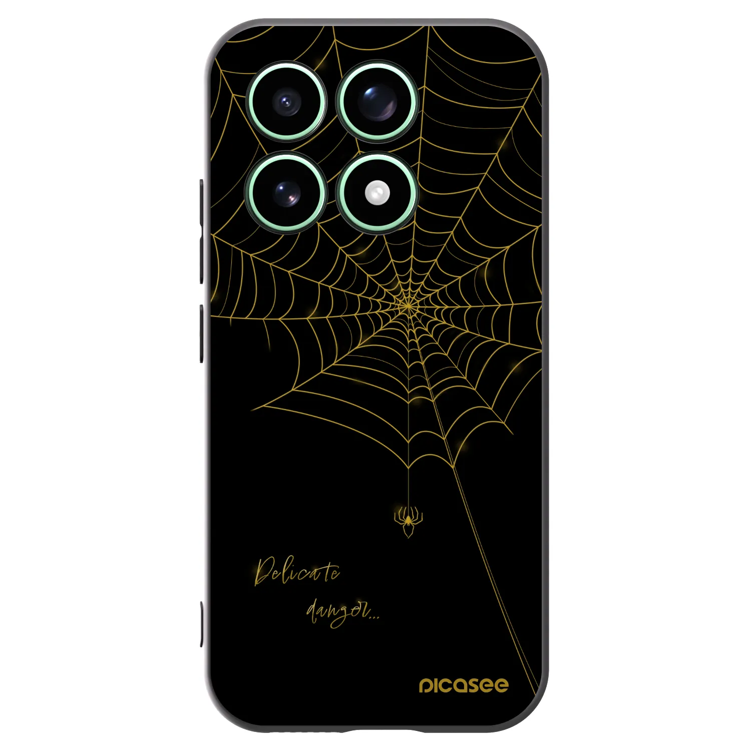 Picasee silikonowe czarne etui na Xiaomi 17 - Delicate danger