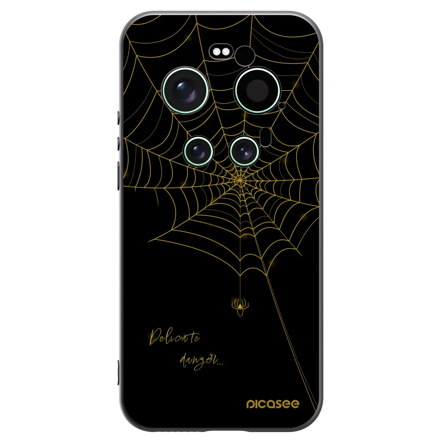 Picasee silikonowe czarne etui na Xiaomi 17 Ultra - Delicate danger
