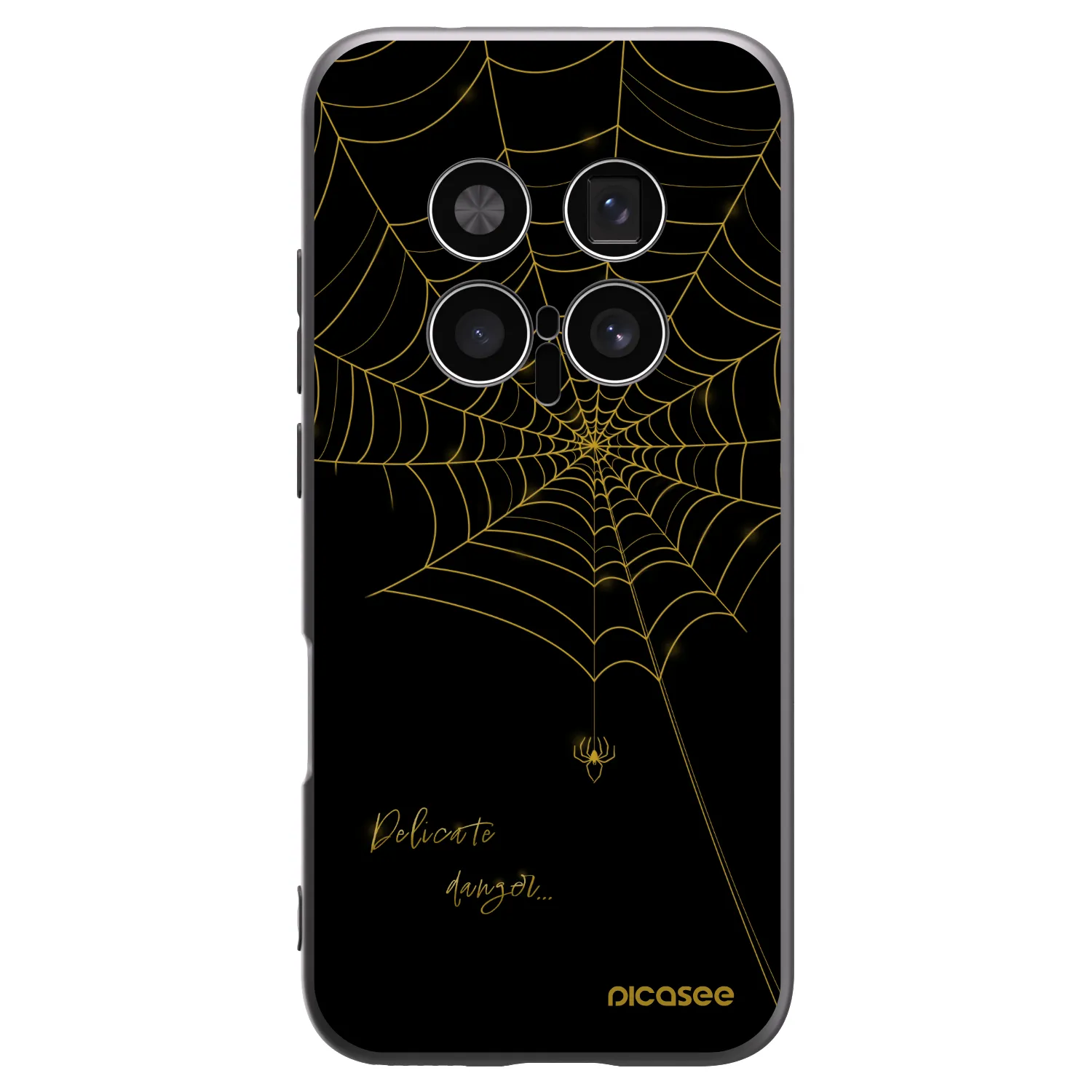 Picasee silikonowe czarne etui na Honor Magic8 Pro 5G - Delicate danger