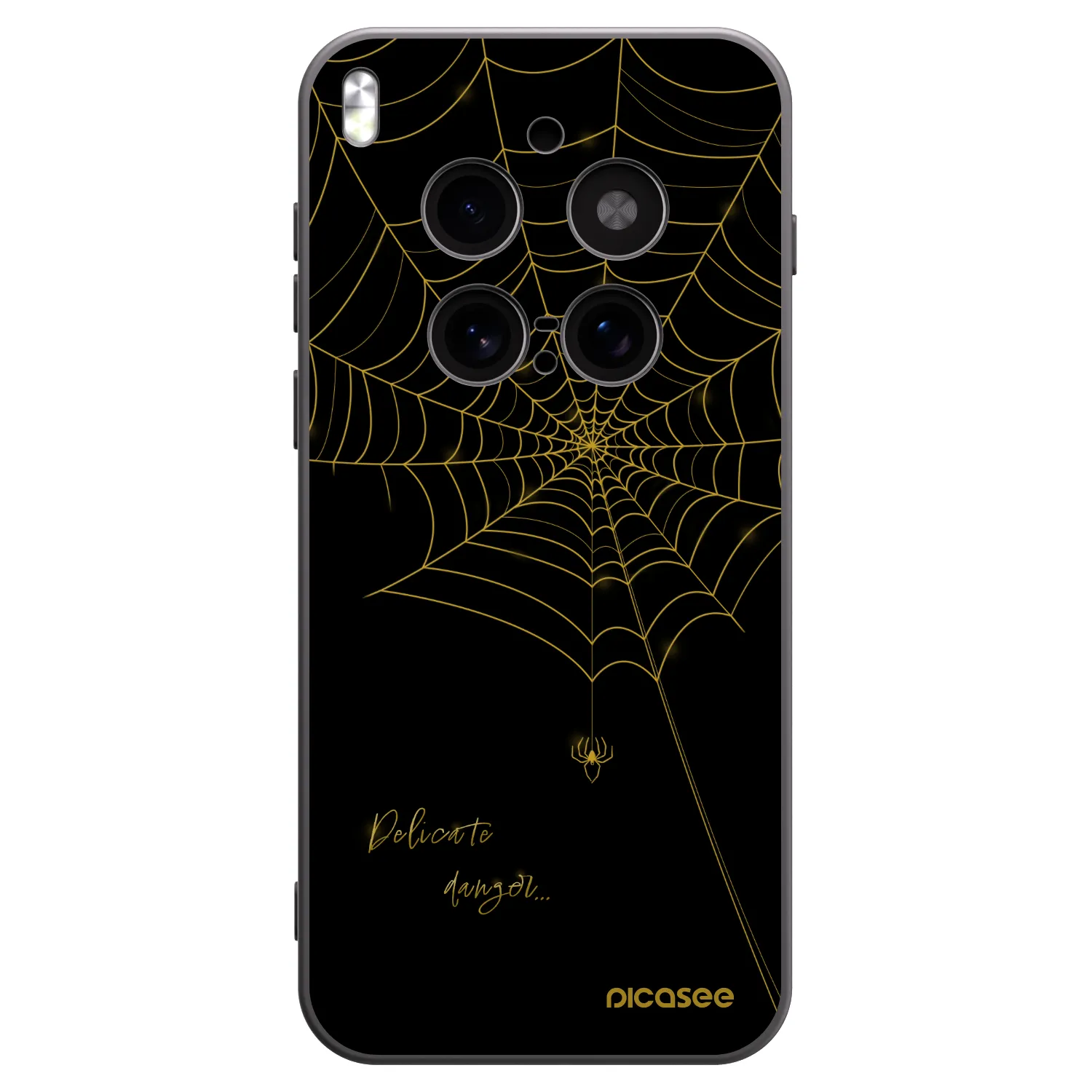 Picasee silikonowe czarne etui na Vivo X300 Pro - Delicate danger