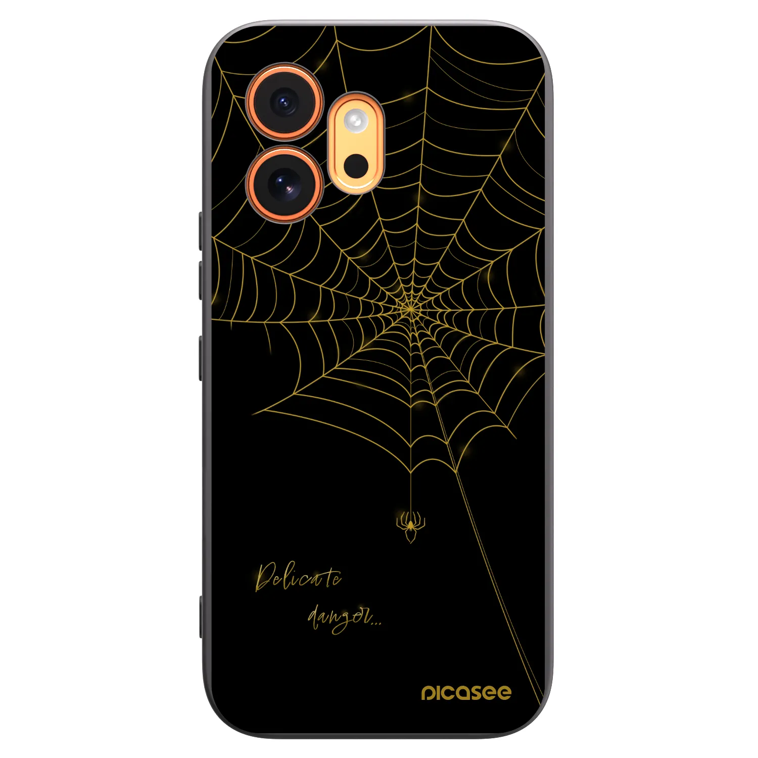 Picasee silikonowe czarne etui na Honor 600 - Delicate danger