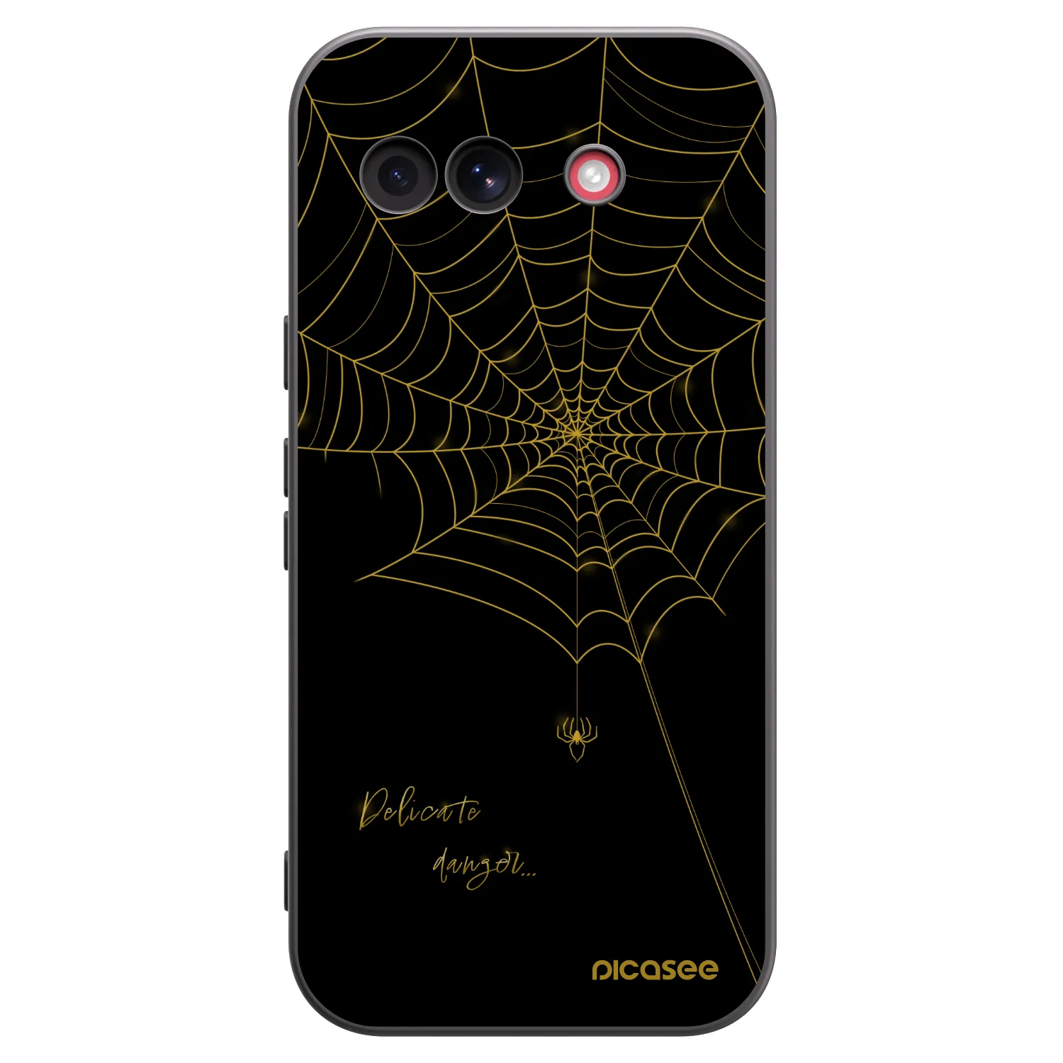 Picasee silikonowe czarne etui na Google Pixel 10a - Delicate danger