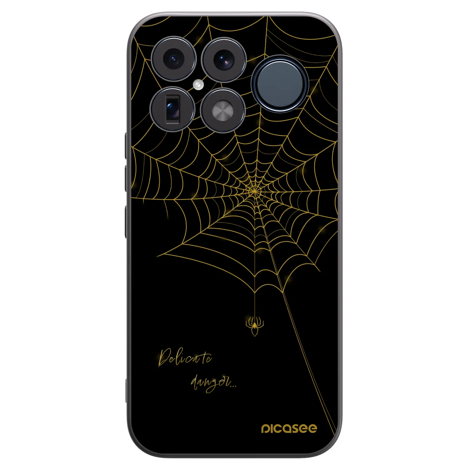 Picasee silikonowe czarne etui na Xiaomi Poco F8 Ultra - Delicate danger