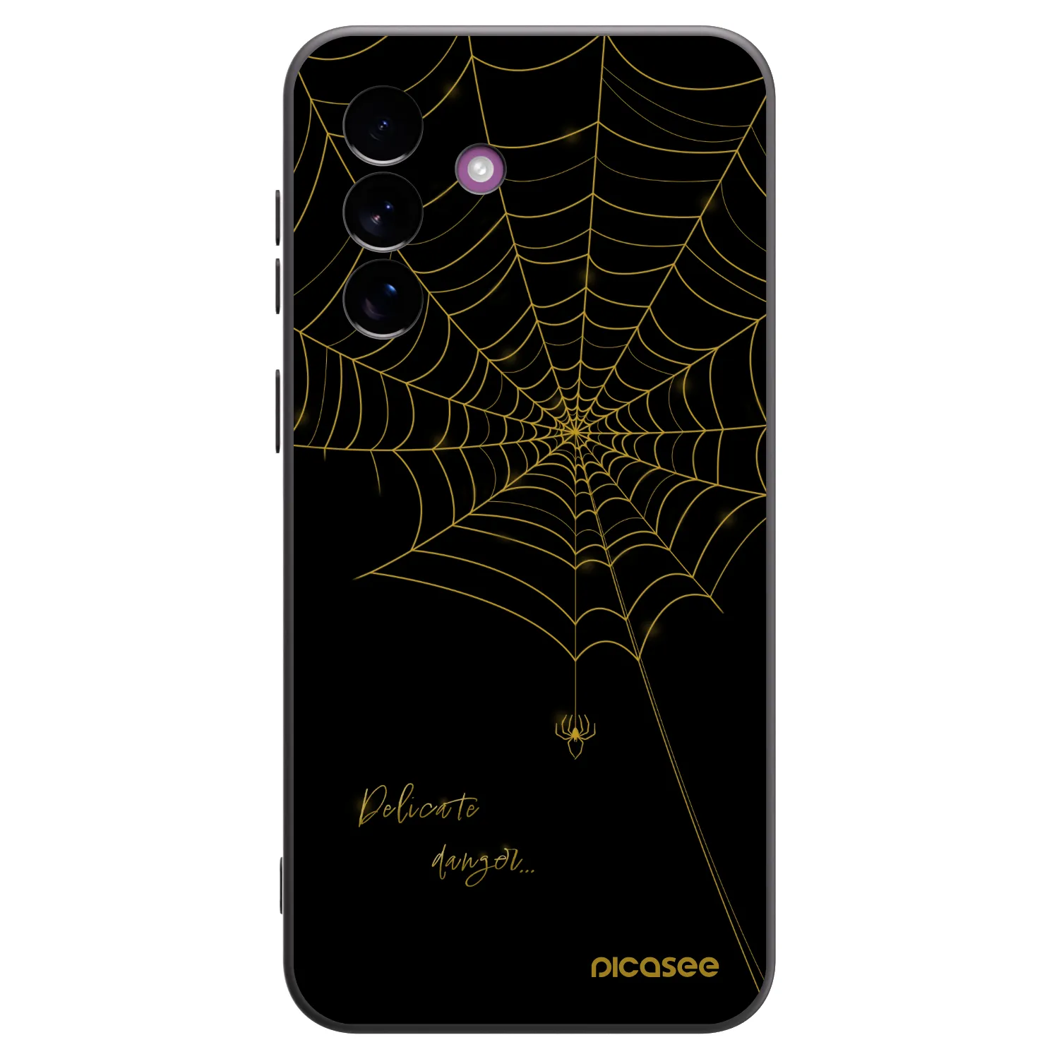 Picasee silikonowe czarne etui na Samsung Galaxy A37 - Delicate danger