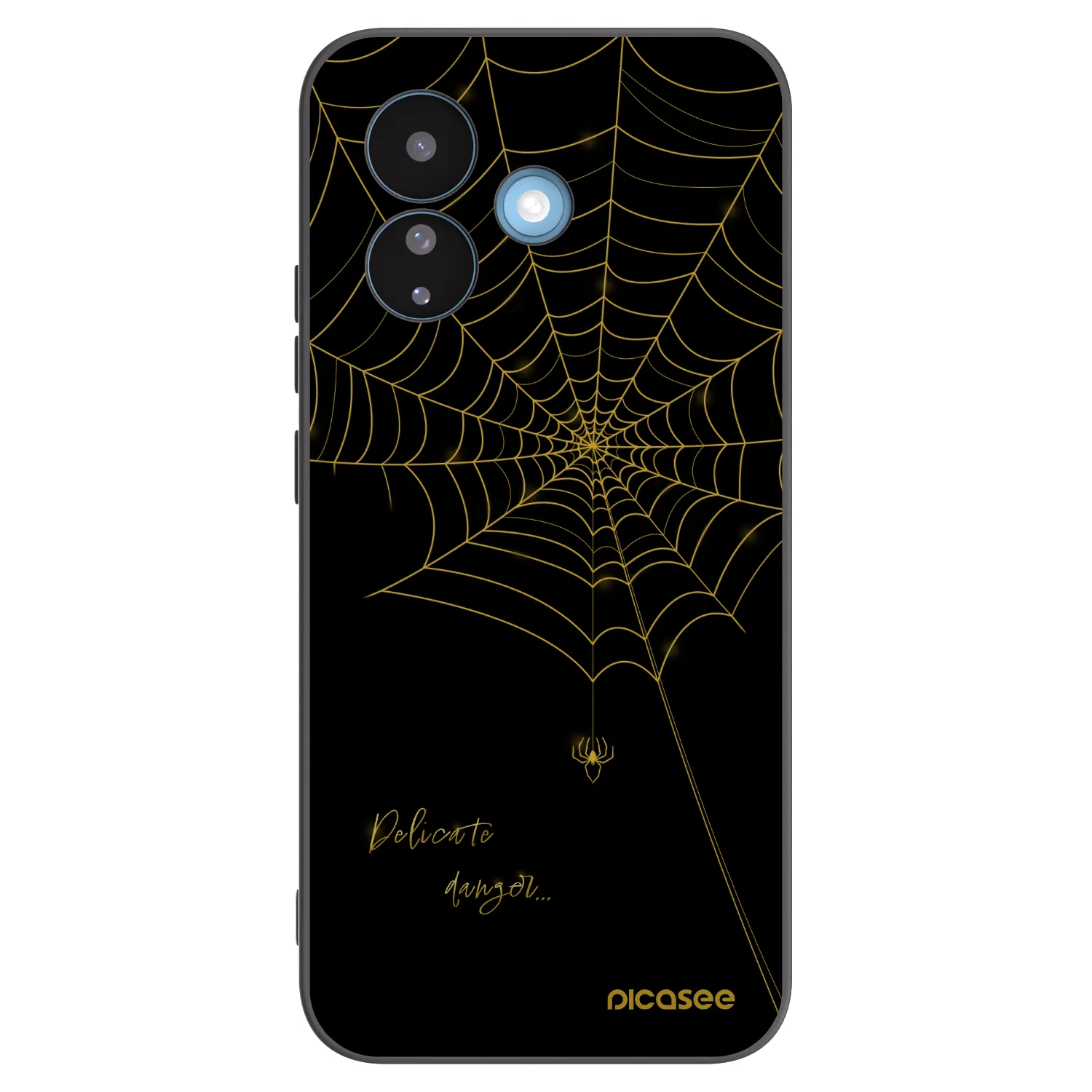 Picasee silikonowe czarne etui na Xiaomi Redmi Note 17 Pro 5G - Delicate danger