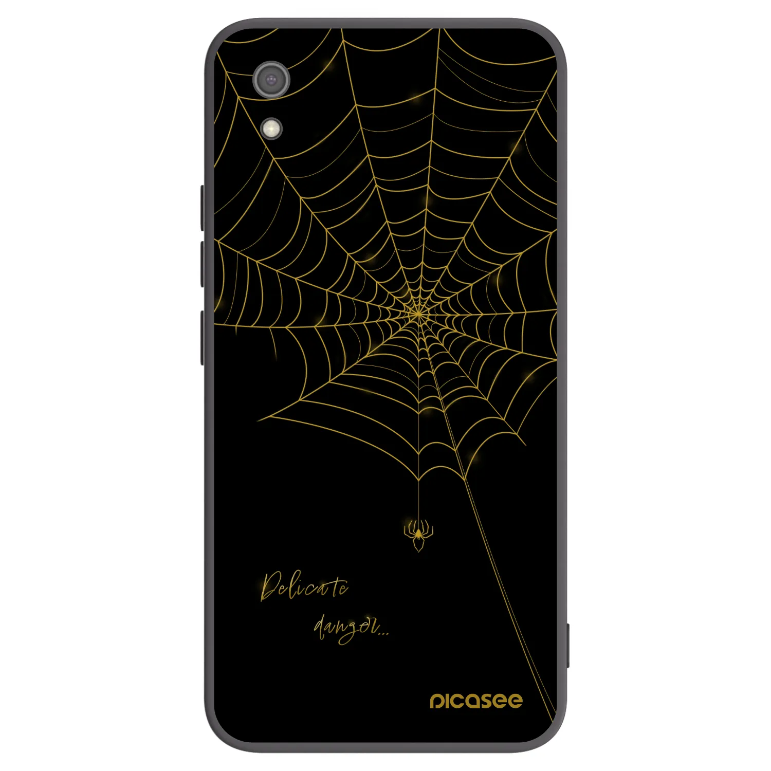 Picasee silikonowe czarne etui na Xiaomi Redmi 7A - Delicate danger