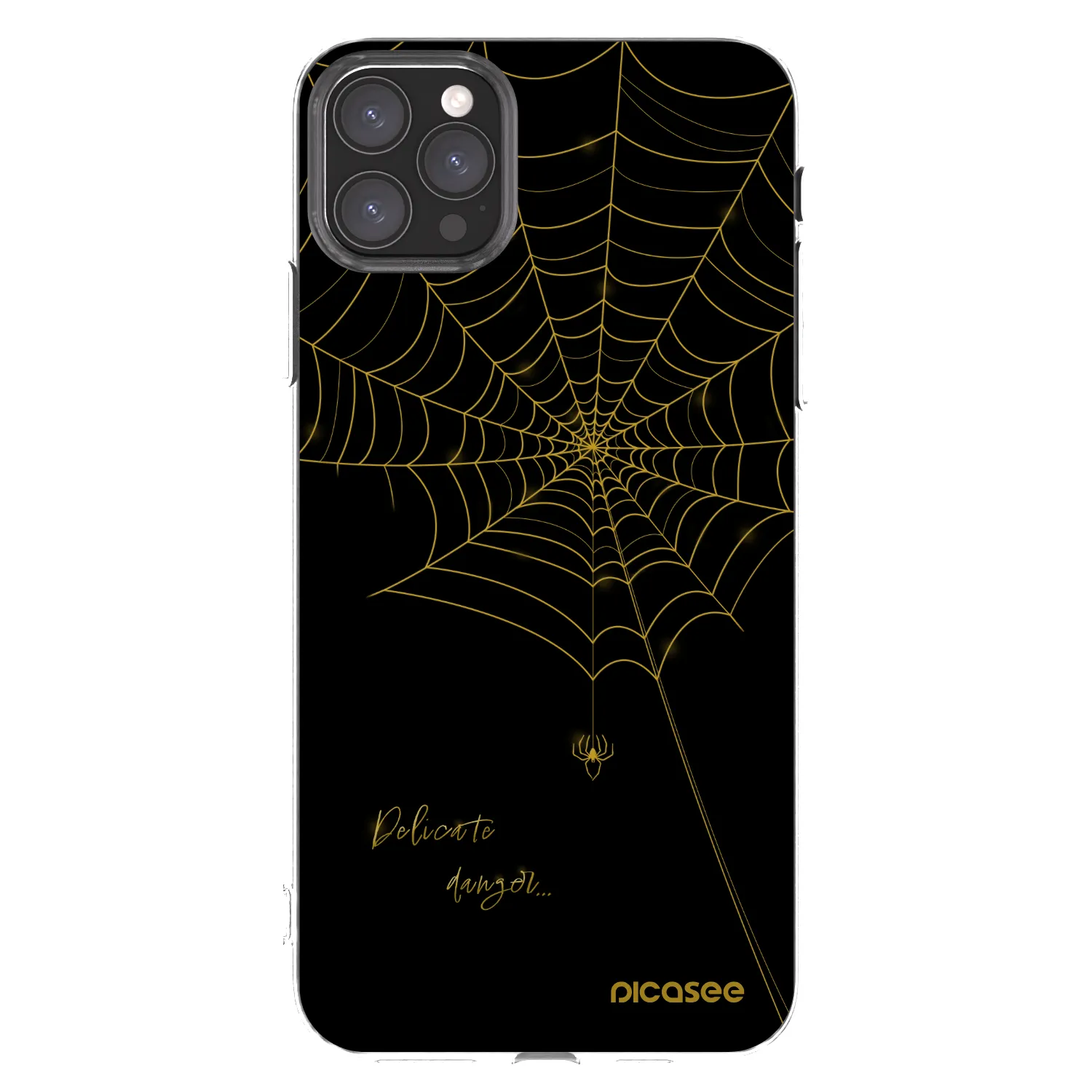 Picasee silikonowe przeźroczyste etui na Apple iPhone 11 Pro Max - Delicate danger