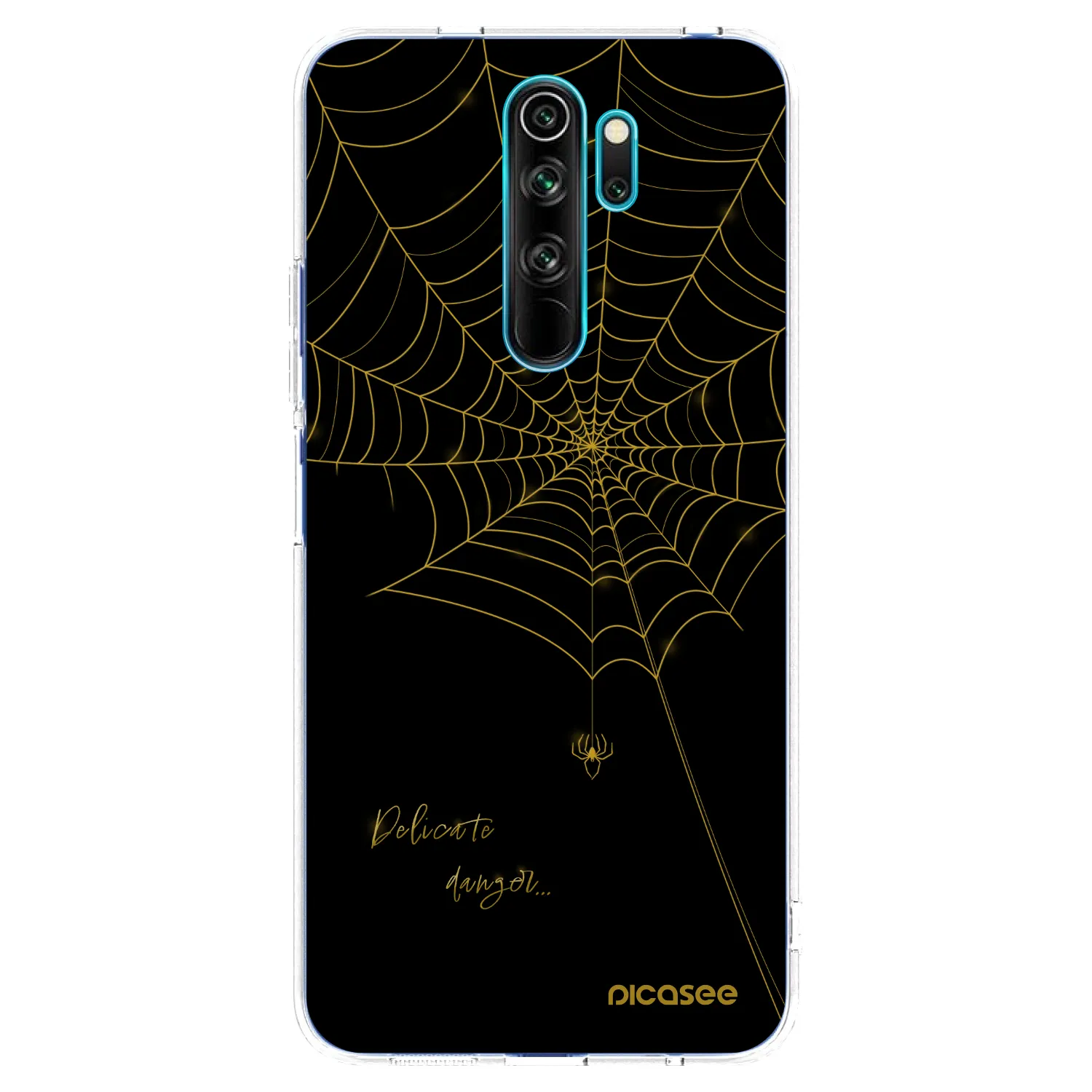 Picasee silikonowe przeźroczyste etui na Xiaomi Redmi Note 8 Pro - Delicate danger