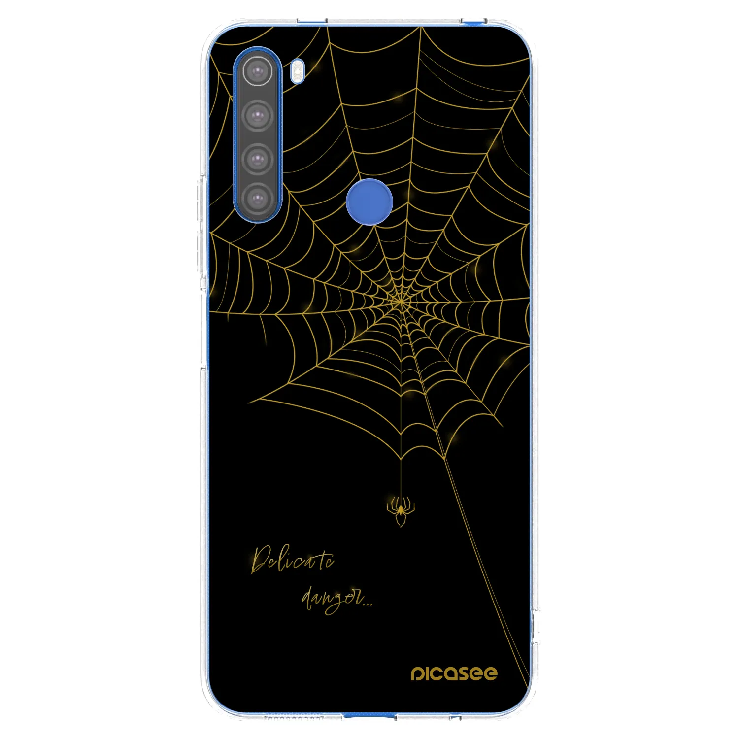 Picasee silikonowe przeźroczyste etui na Xiaomi Redmi Note 8T - Delicate danger