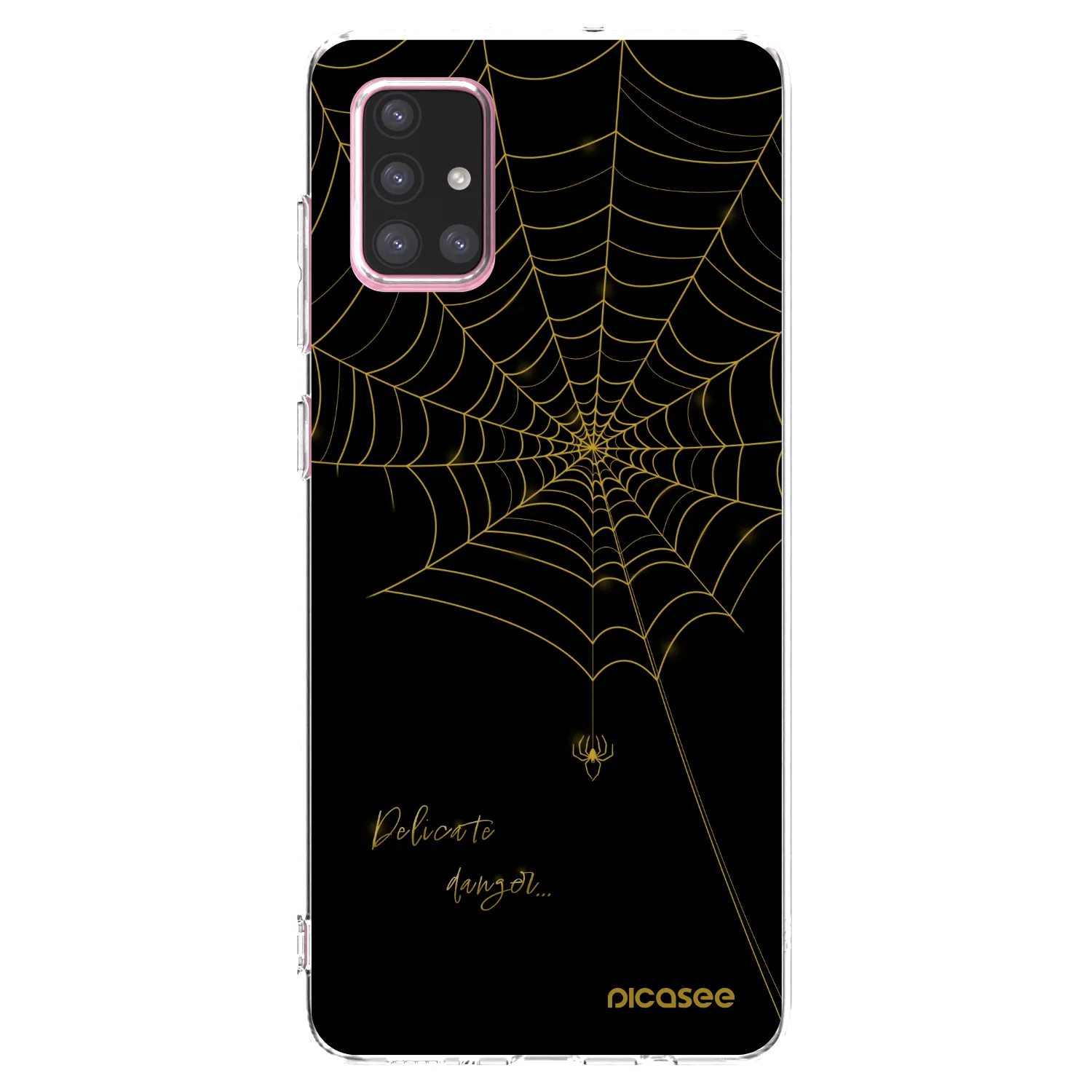 Picasee silikonowe przeźroczyste etui na Samsung Galaxy A71 A715F - Delicate danger