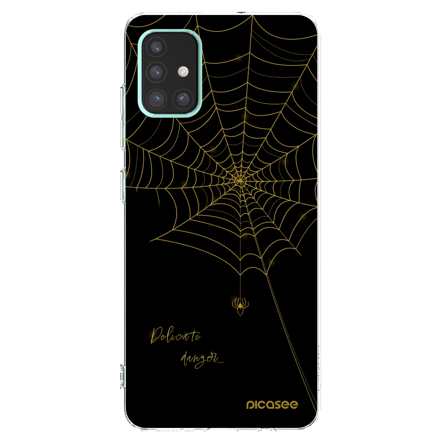 Picasee silikonowe przeźroczyste etui na Samsung Galaxy A51 A515F - Delicate danger