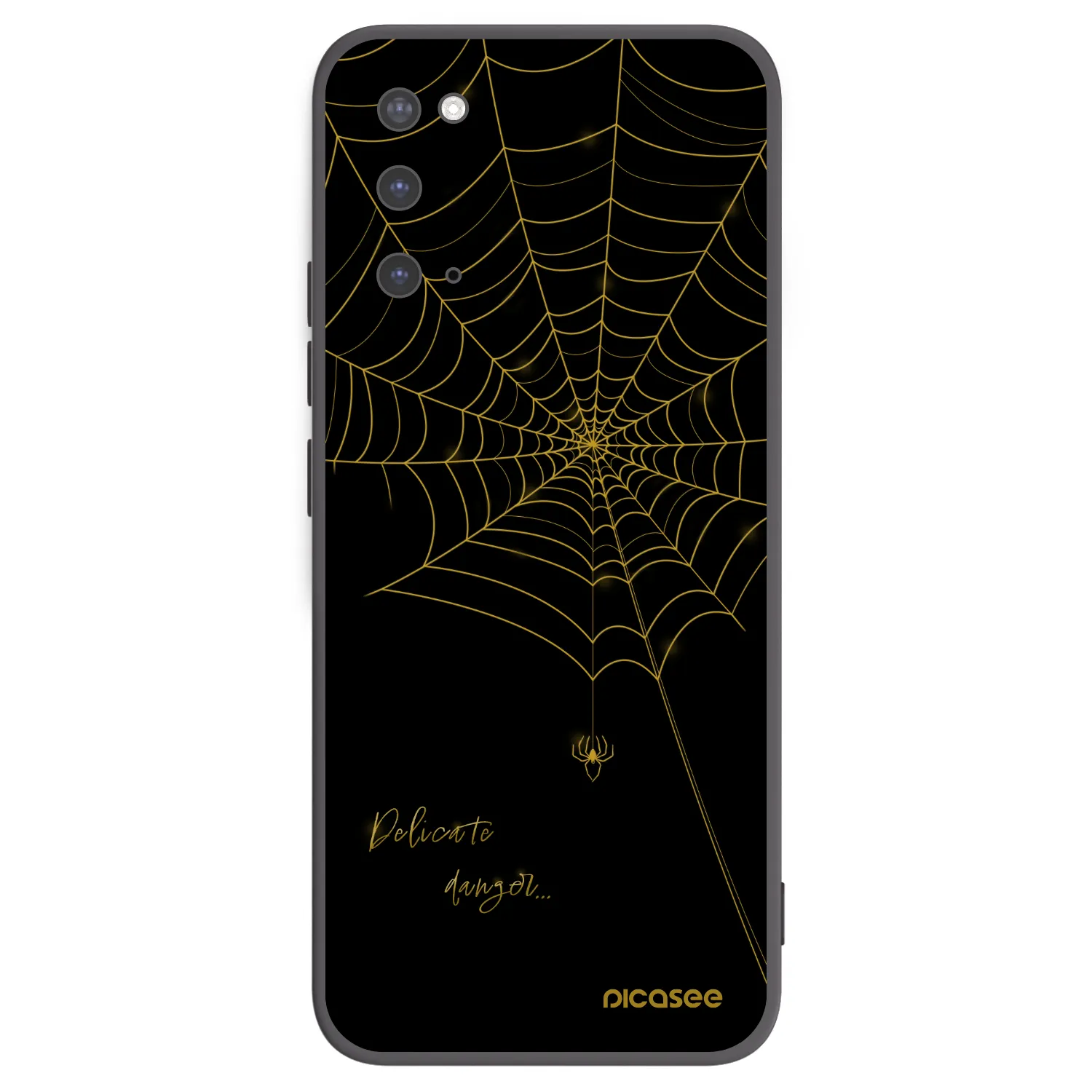 Picasee silikonowe czarne etui na Samsung Galaxy S20 G980F - Delicate danger