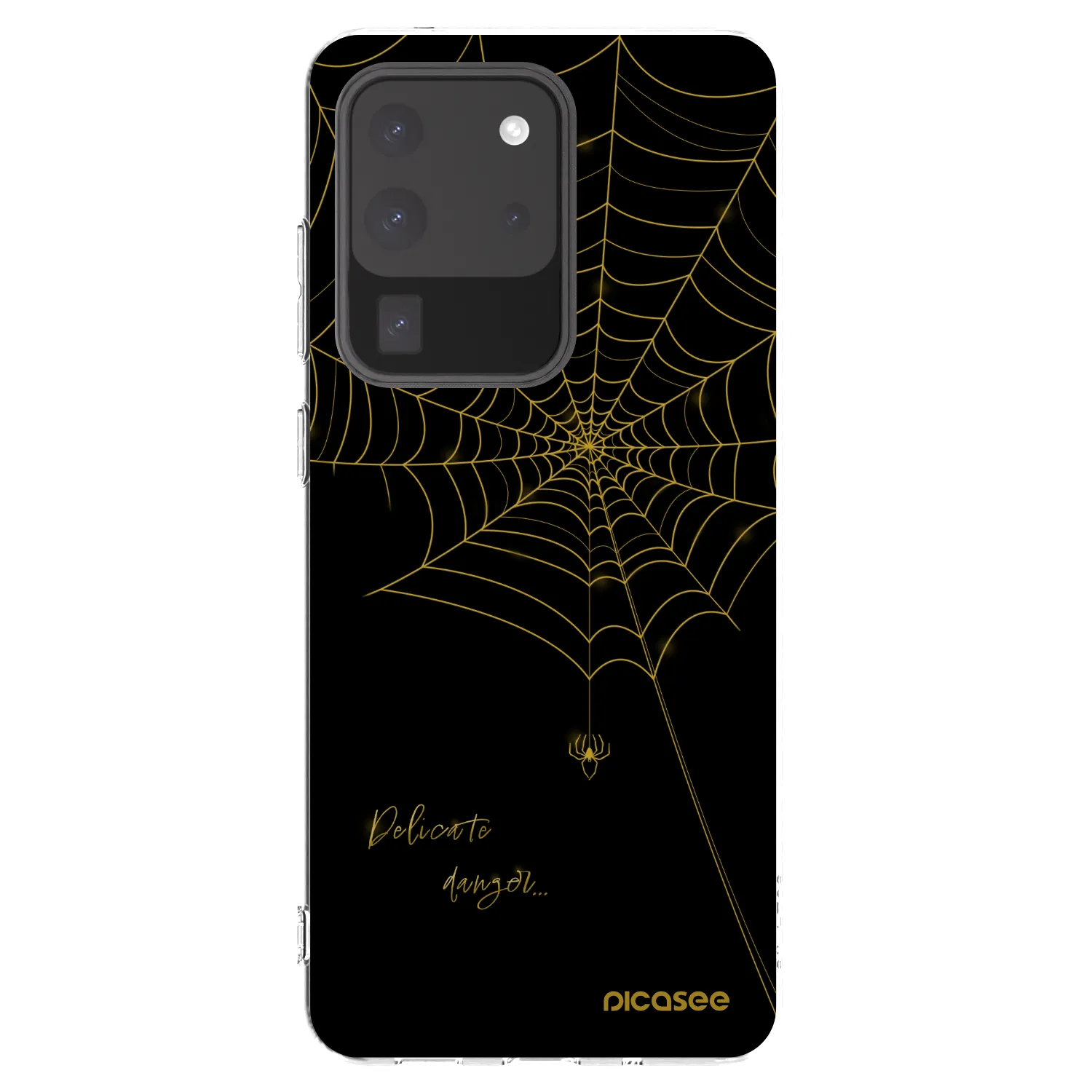 Picasee silikonowe przeźroczyste etui na Samsung Galaxy S20 Ultra 5G G988F - Delicate danger