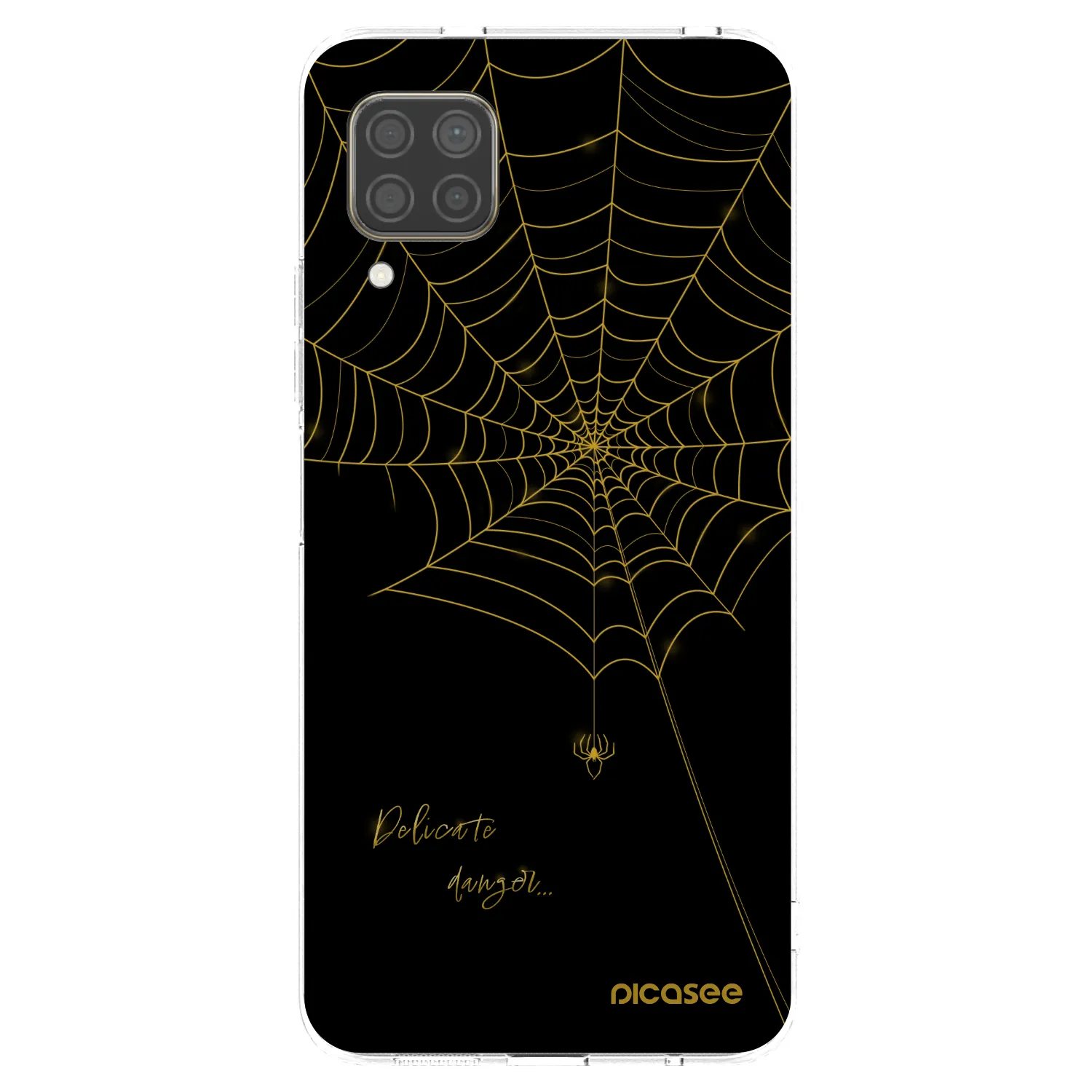 Picasee silikonowe przeźroczyste etui na Huawei P40 Lite - Delicate danger
