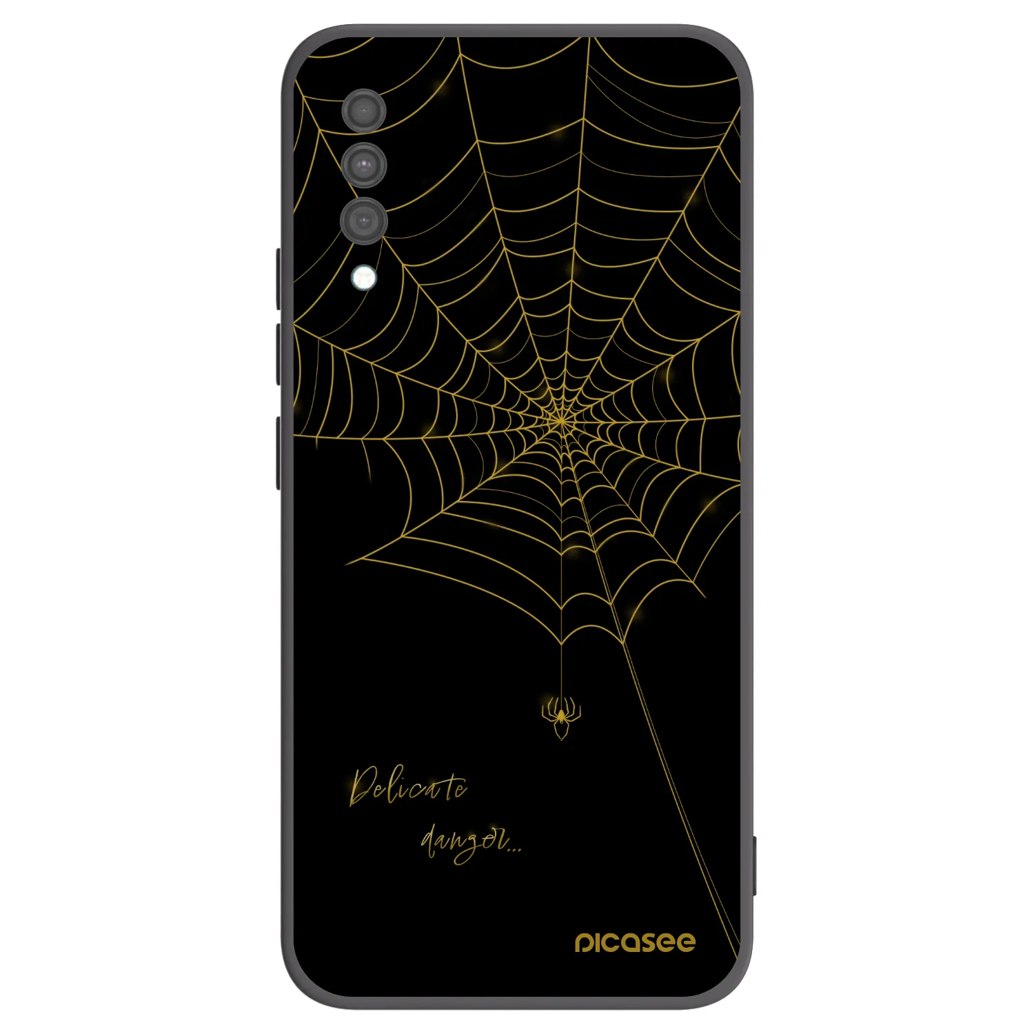 Picasee silikonowe czarne etui na Samsung Galaxy A30s A307F - Delicate danger