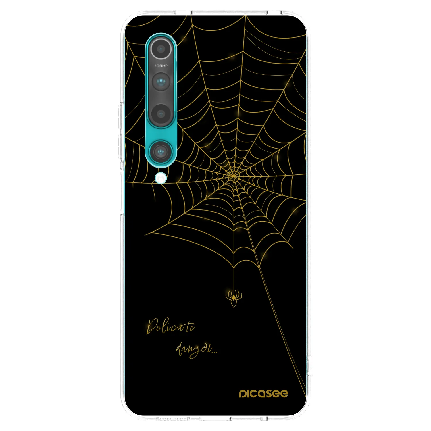 Picasee silikonowe przeźroczyste etui na Xiaomi Mi 10 - Delicate danger
