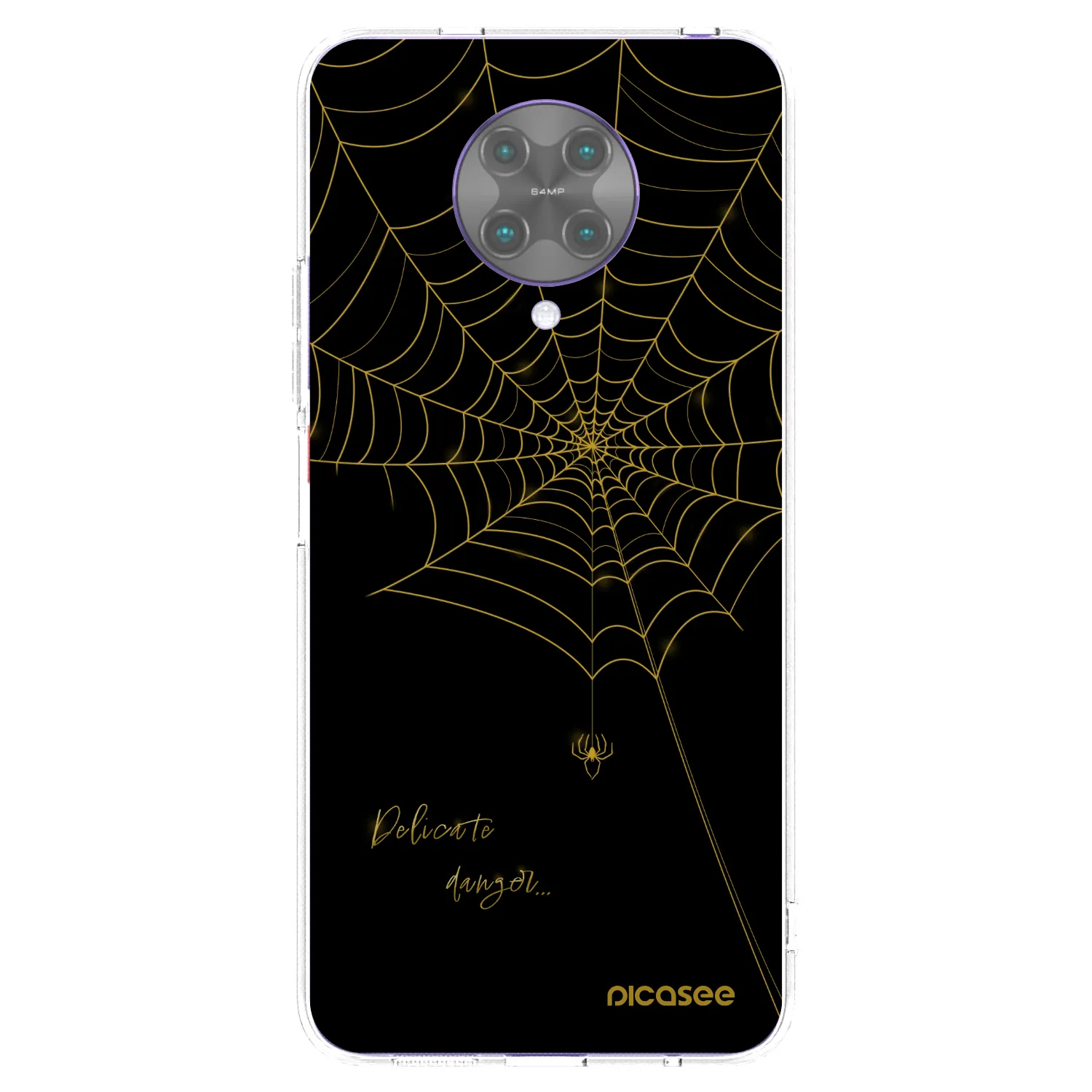 Picasee silikonowe przeźroczyste etui na Xiaomi Poco F2 Pro - Delicate danger