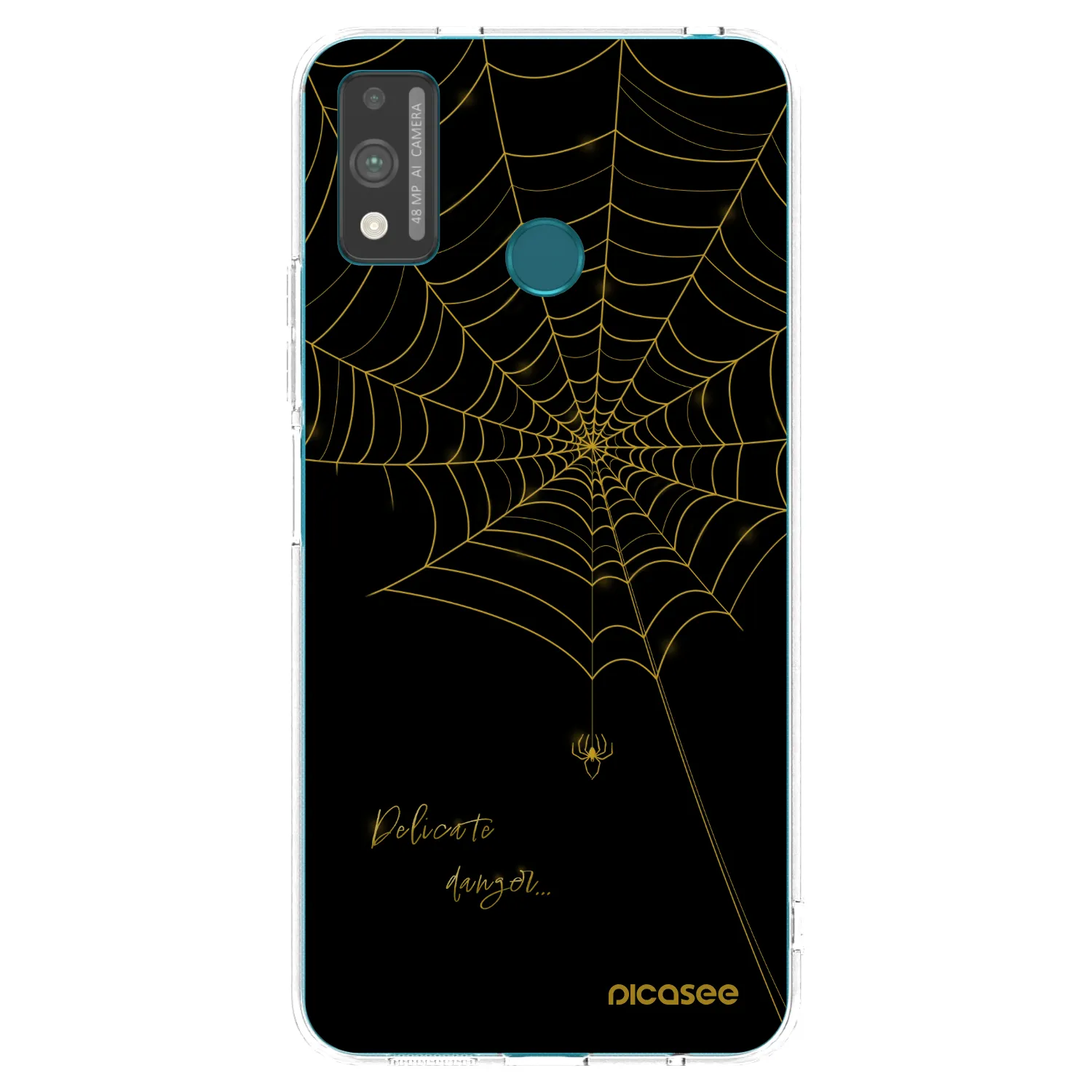Picasee silikonowe przeźroczyste etui na Honor 9X Lite - Delicate danger