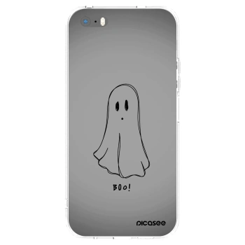 Picasee silikonowe przeźroczyste etui na Apple iPhone 5/5S/SE - Ghost