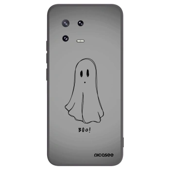 Picasee silikonowe czarne etui na Xiaomi 13 Pro - Ghost
