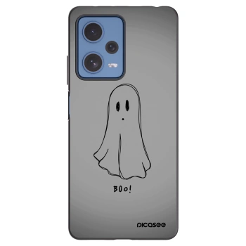 Picasee silikonowe czarne etui na Xiaomi Redmi Note 12 Pro 5G - Ghost