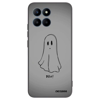 Picasee silikonowe czarne etui na Honor 70 Lite - Ghost