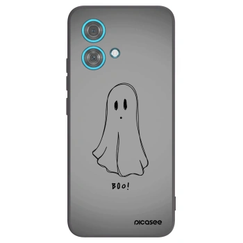 Picasee silikonowe czarne etui na Motorola Edge 40 Neo - Ghost