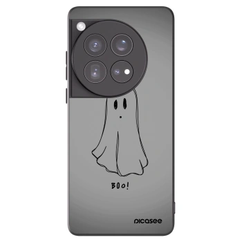 Picasee silikonowe czarne etui na OnePlus 12 5G - Ghost