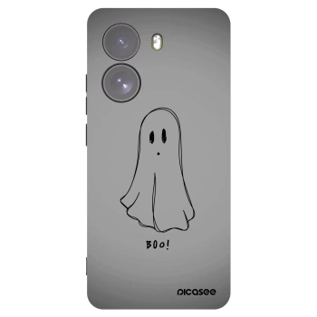 Picasee silikonowe czarne etui na Xiaomi Poco X7 - Ghost