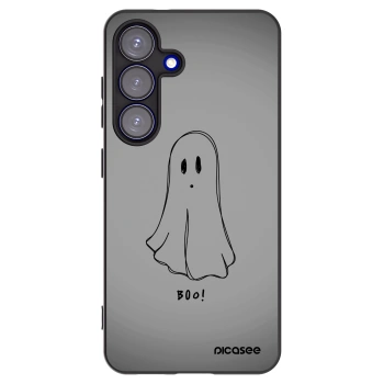 Picasee silikonowe czarne etui na Samsung Galaxy S25 5G - Ghost