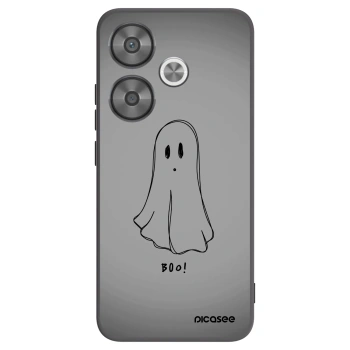 Picasee silikonowe czarne etui na Xiaomi Poco F6 - Ghost