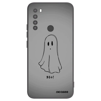 Picasee silikonowe czarne etui na Xiaomi Redmi Note 8 - Ghost