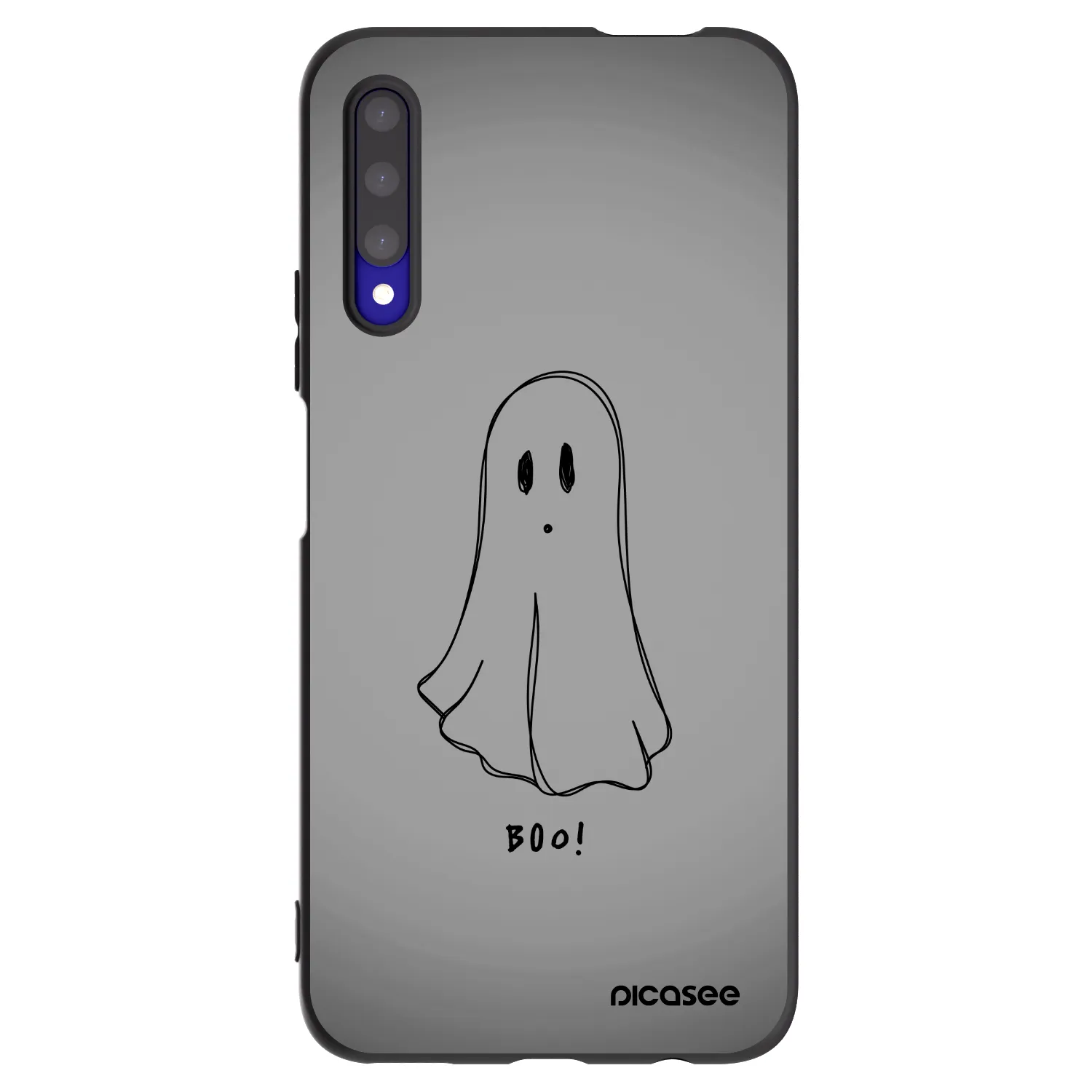 Picasee silikonowe czarne etui na Honor 9X Pro - Ghost