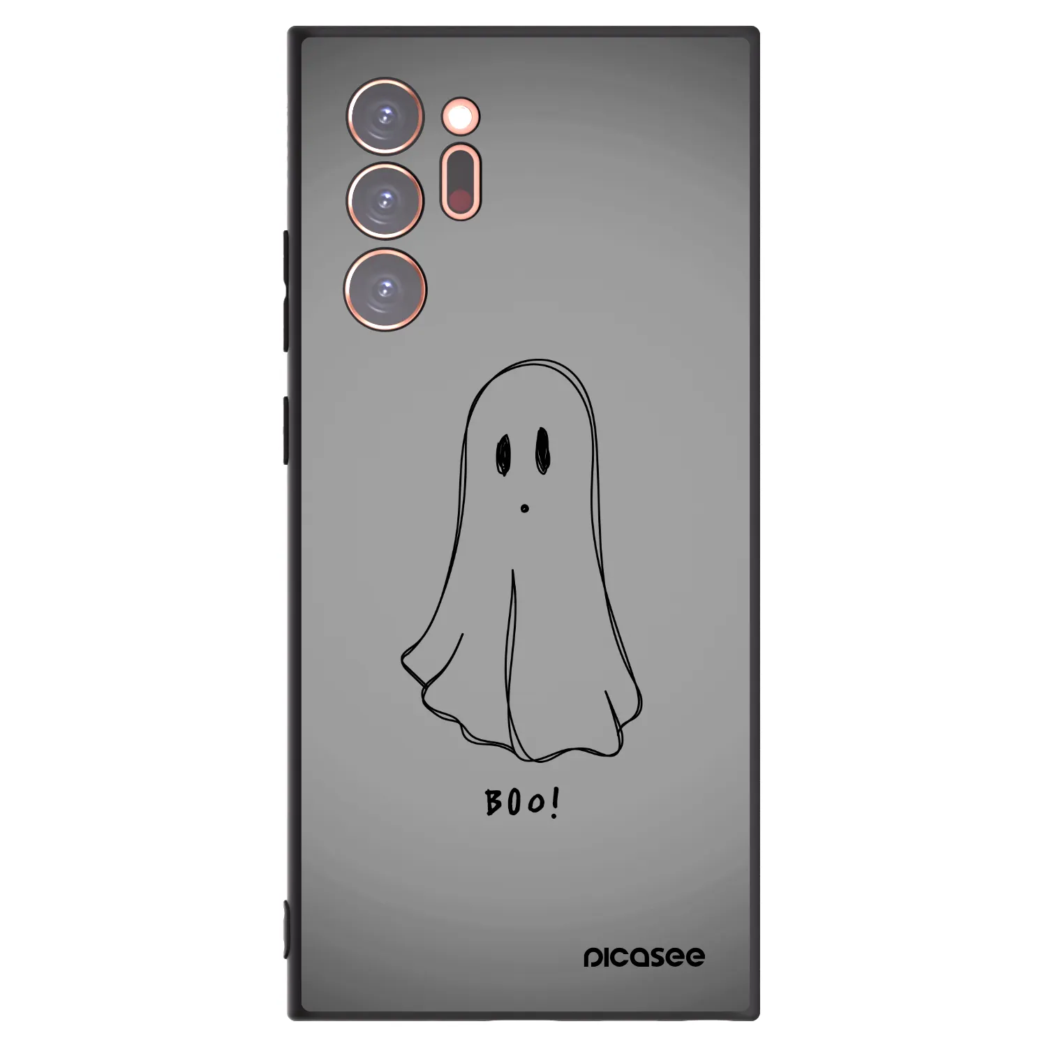 Picasee silikonowe czarne etui na Samsung Galaxy Note 20 Ultra - Ghost