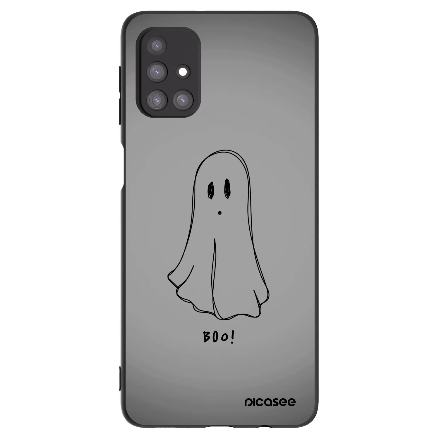 Picasee silikonowe czarne etui na Samsung Galaxy M31s - Ghost