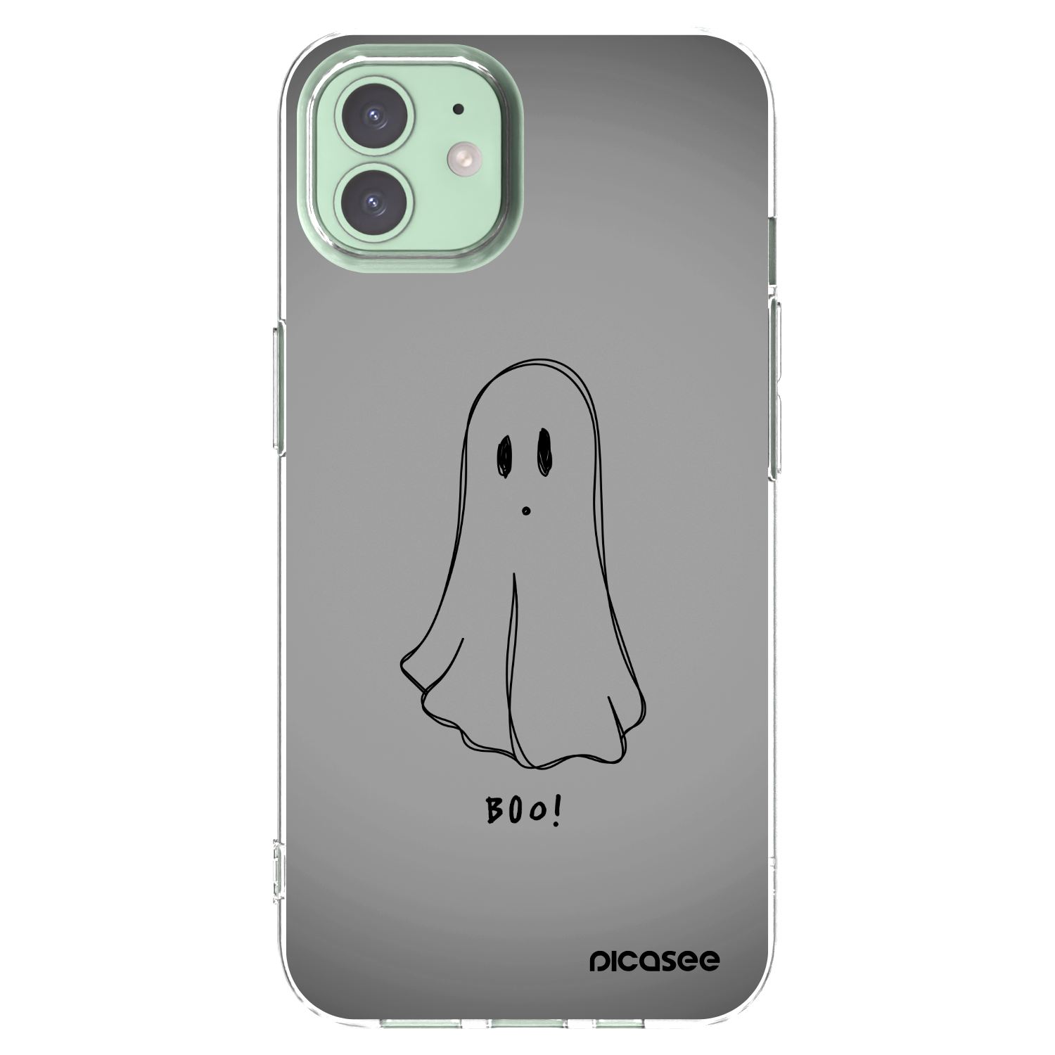 Picasee silikonowe przeźroczyste etui na Apple iPhone 12 - Ghost