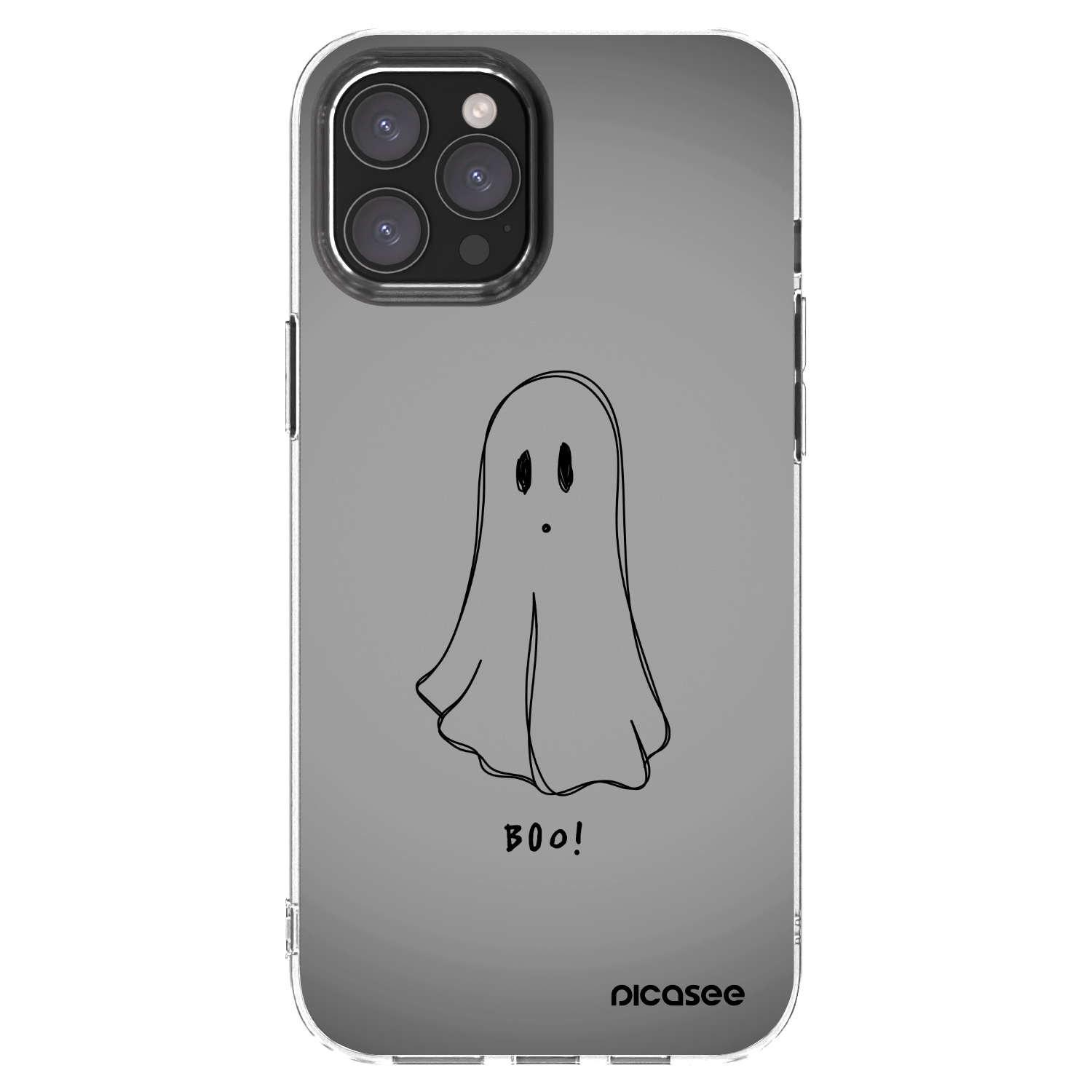 Picasee silikonowe przeźroczyste etui na Apple iPhone 12 Pro Max - Ghost