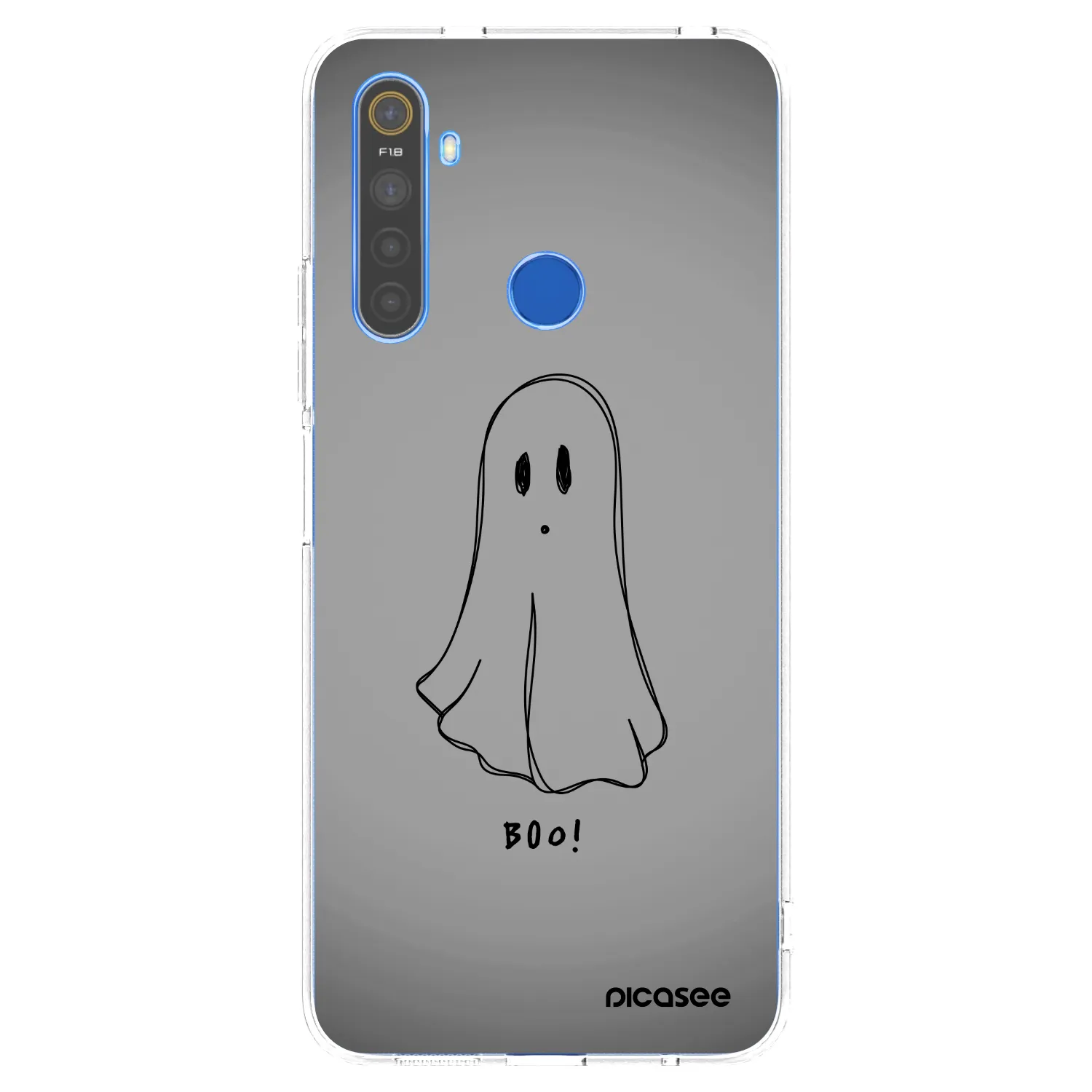 Picasee silikonowe przeźroczyste etui na Realme 5 - Ghost