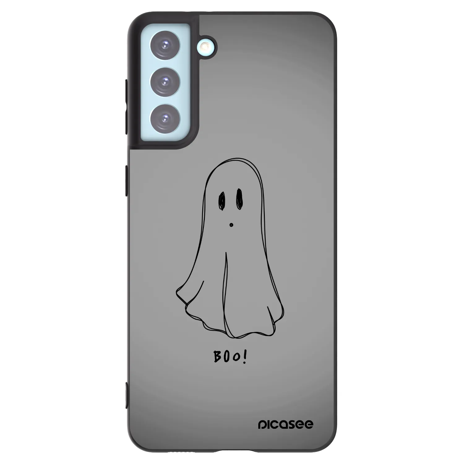 Picasee silikonowe czarne etui na Samsung Galaxy S21+ 5G G996F - Ghost