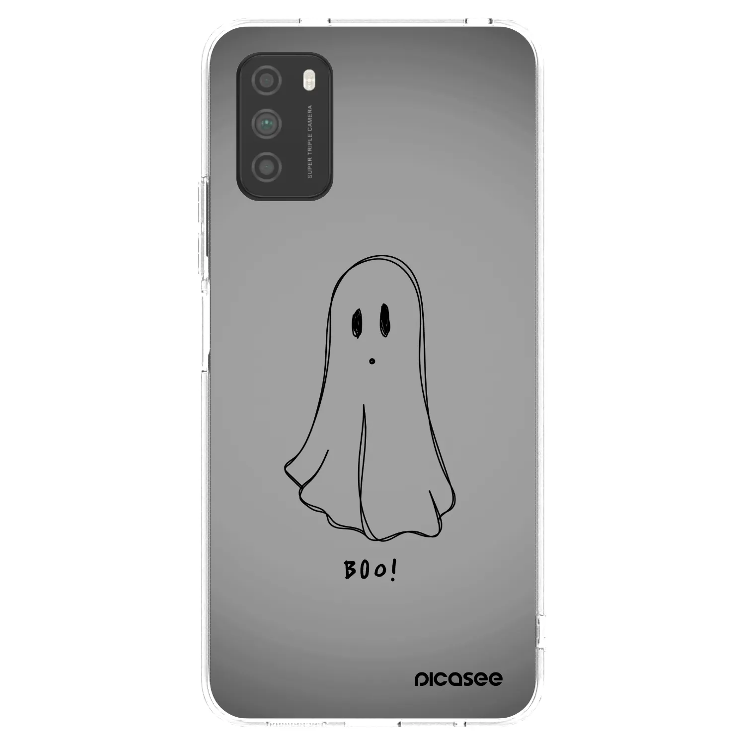 Picasee silikonowe przeźroczyste etui na Xiaomi Poco M3 - Ghost