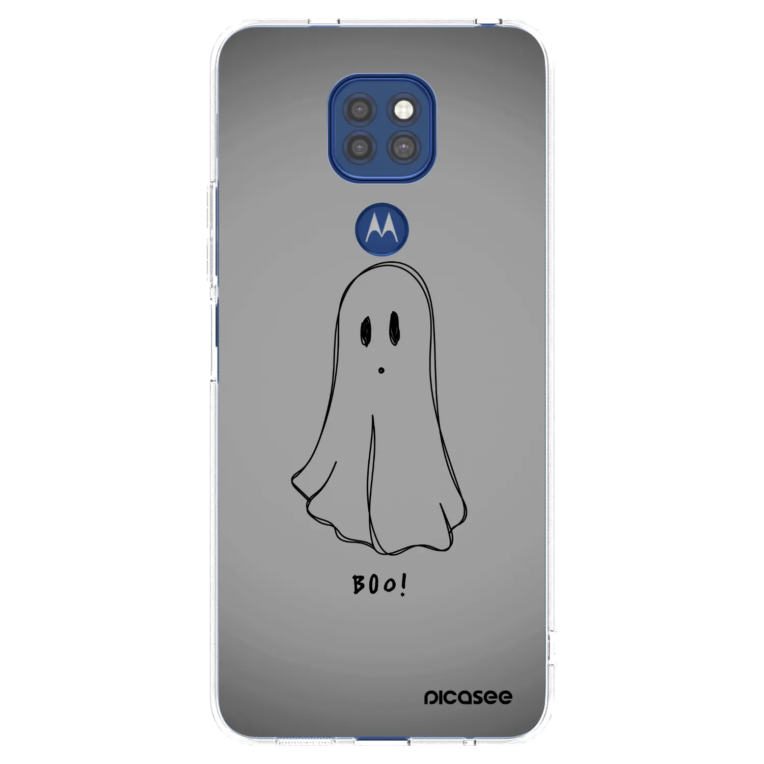 Picasee silikonowe przeźroczyste etui na Motorola Moto G9 Play - Ghost